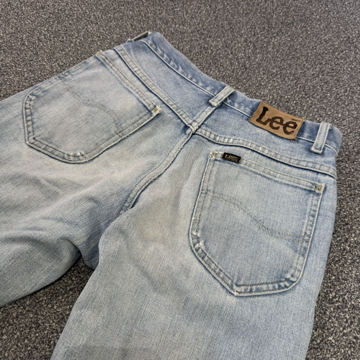Vintage 🇺🇸 Early 80s Lee Distressed Faded Wash Aging Denim Made Usa Size US 30 / EU 46 - 8 Thumbnail