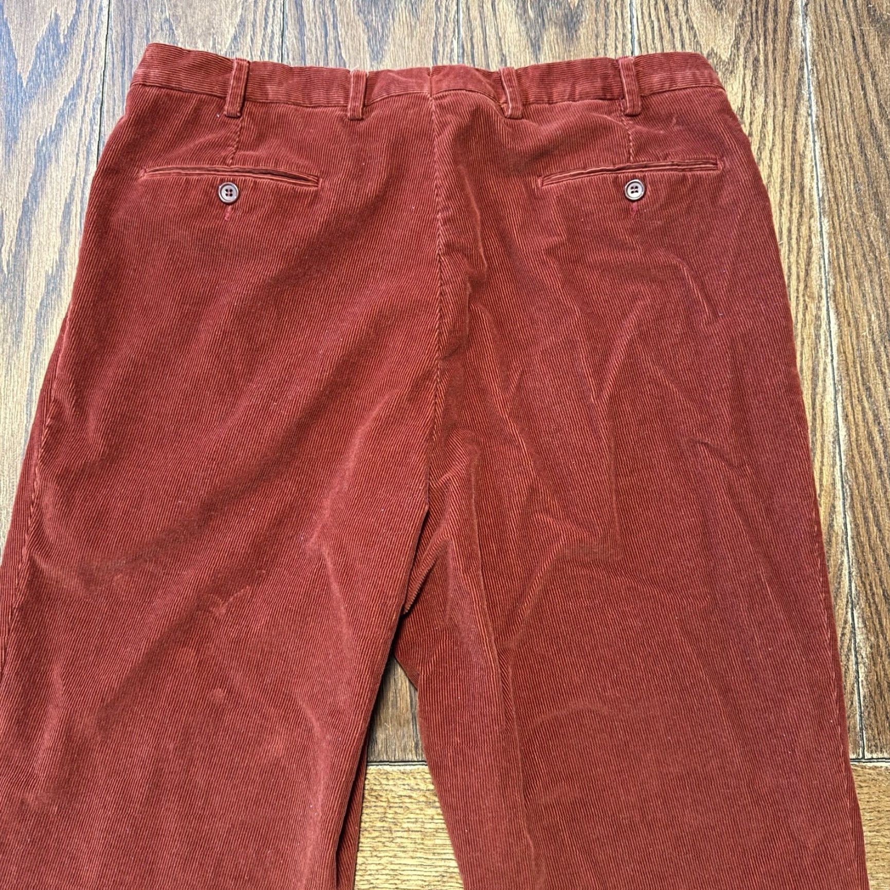 Velvet Ben Silver Charleston Pants Men’s 36x32 Brown Corduroy Velvet Italy Cuffed Size US 38 / EU 54 - 7 Thumbnail