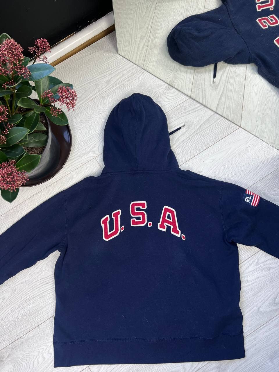 Polo Ralph Lauren × Vintage Vintage Polo Ralph Lauren USA Zip UP Hoodie Y2K Size US XL / EU 56 / 4 - 9 Thumbnail