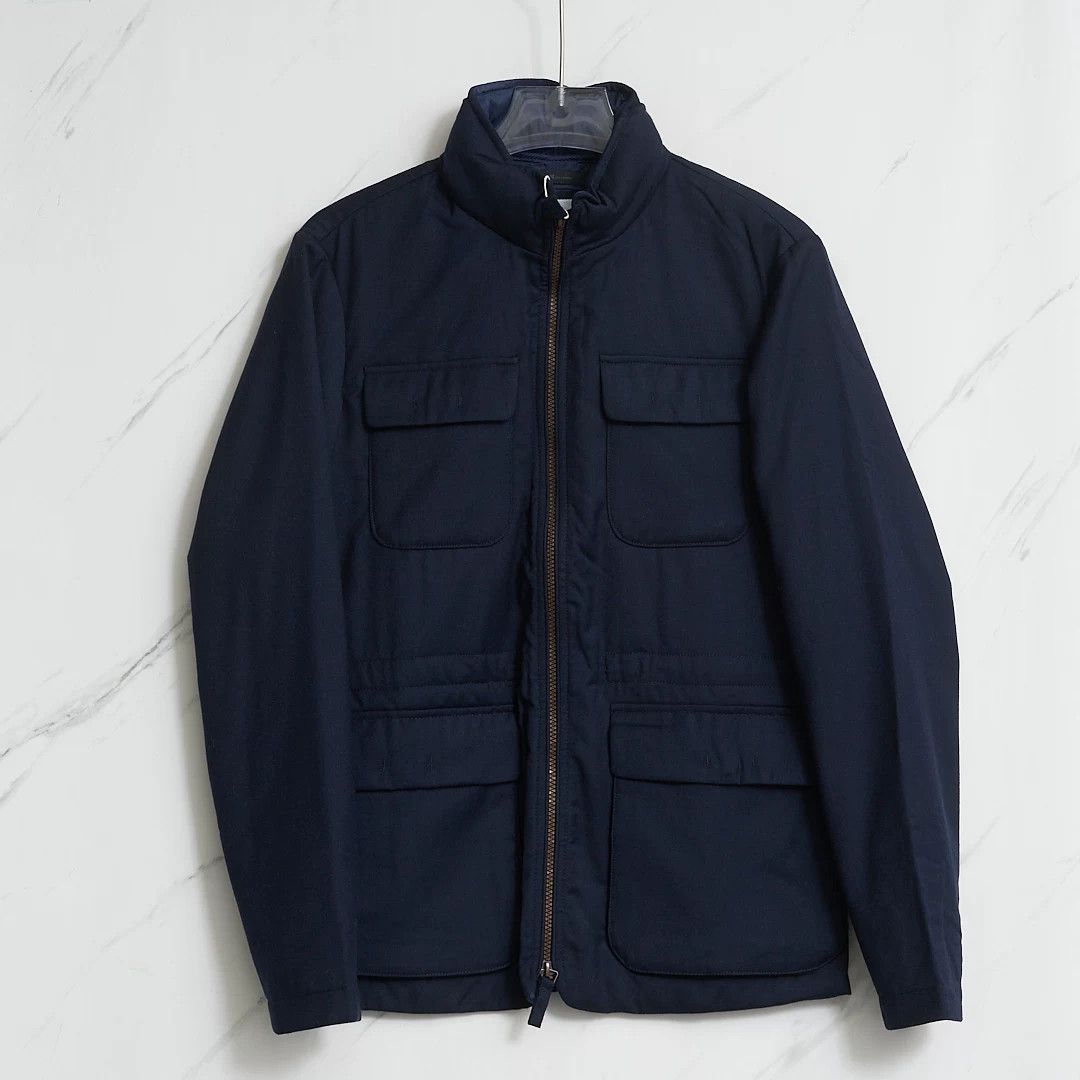Armani Collezioni Armani Collezioni Men's Navy Field Jacket Size US M / EU 48-50 / 2 - 1 Thumbnail