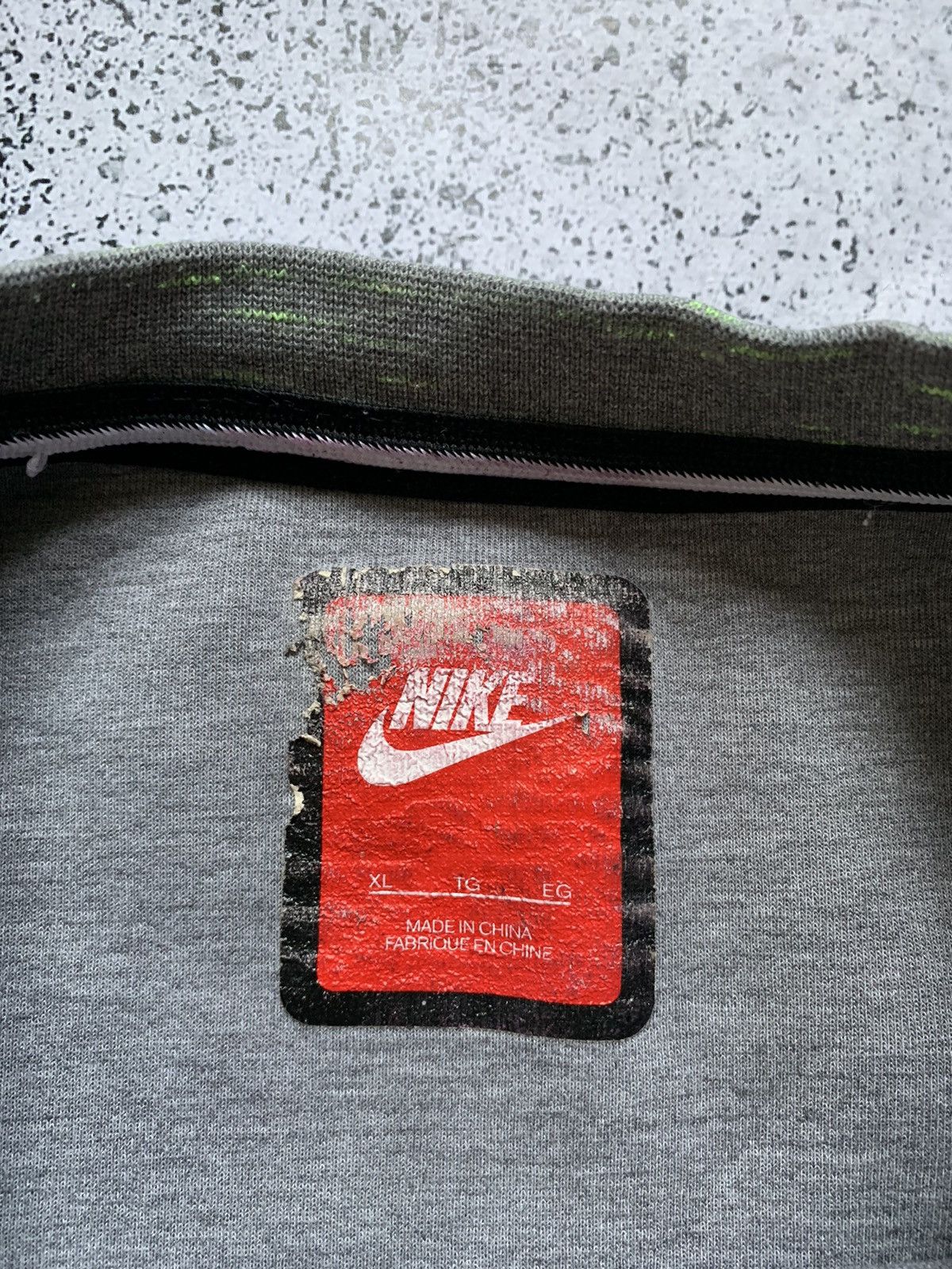 Nike × Vintage Vintage Nike Tech Fleece Sweatshirt Drill Fleece Y2K USA Size US XL / EU 56 / 4 - 4 Thumbnail