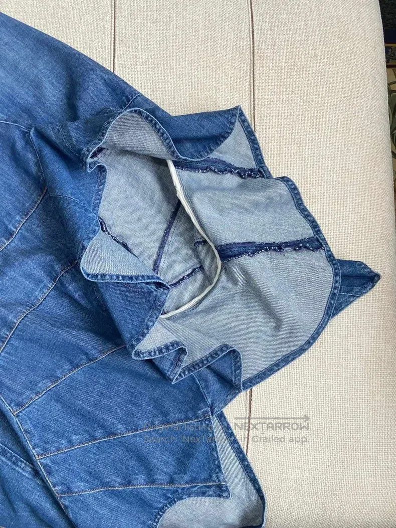 Loewe Loewe High Waist Denim Long Skirt Size 24" / US 00 / IT 34 - 6 Thumbnail