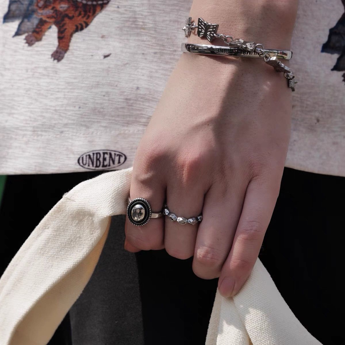 Japanese Brand × Vintage Retro punk rings Size ONE SIZE - 1 Thumbnail