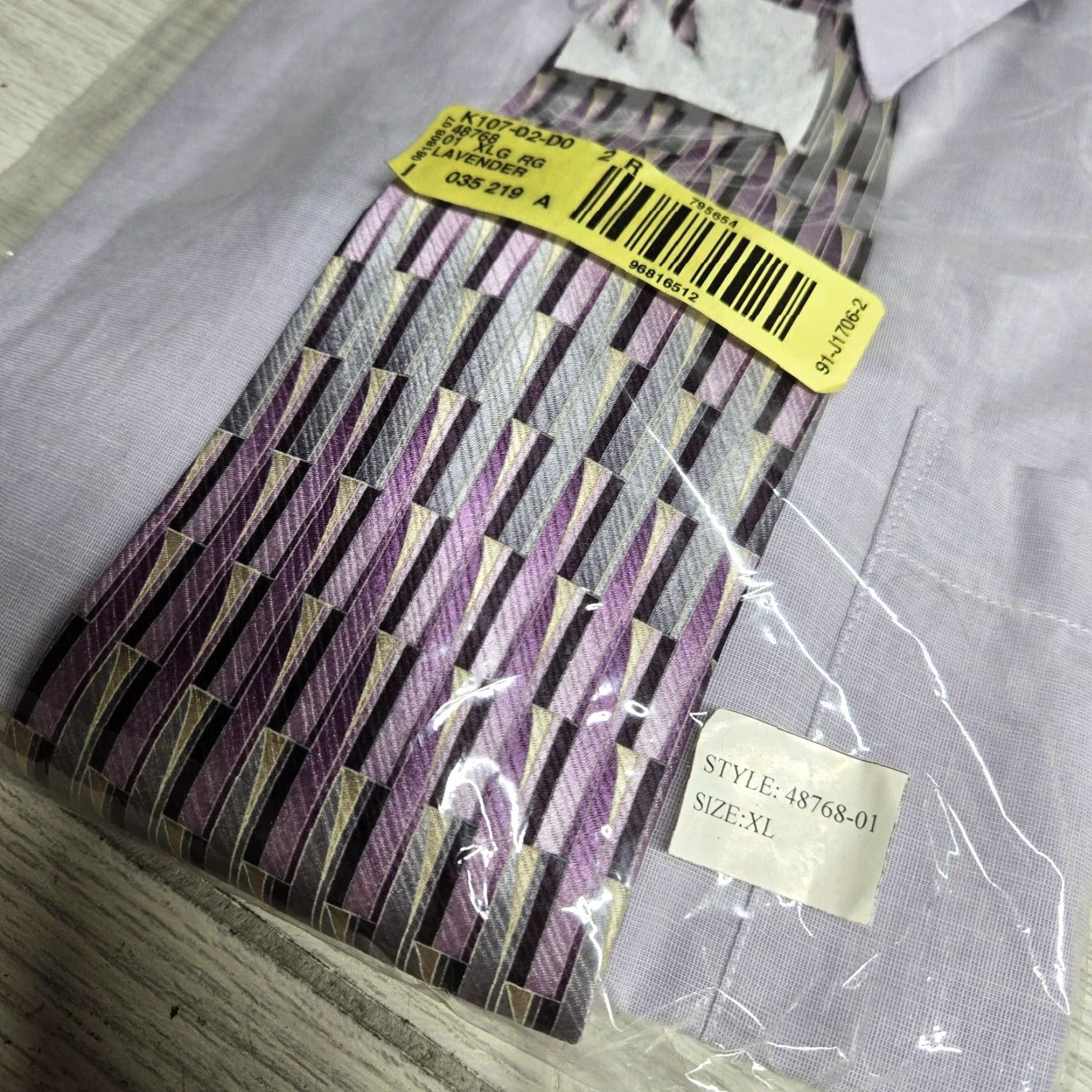 Blair Vintage John Blair Dress Shirt Long Sleeve Men's XL Purple Cotton Blend Collared Button-up Size US XL / EU 56 / 4 - 4 Thumbnail