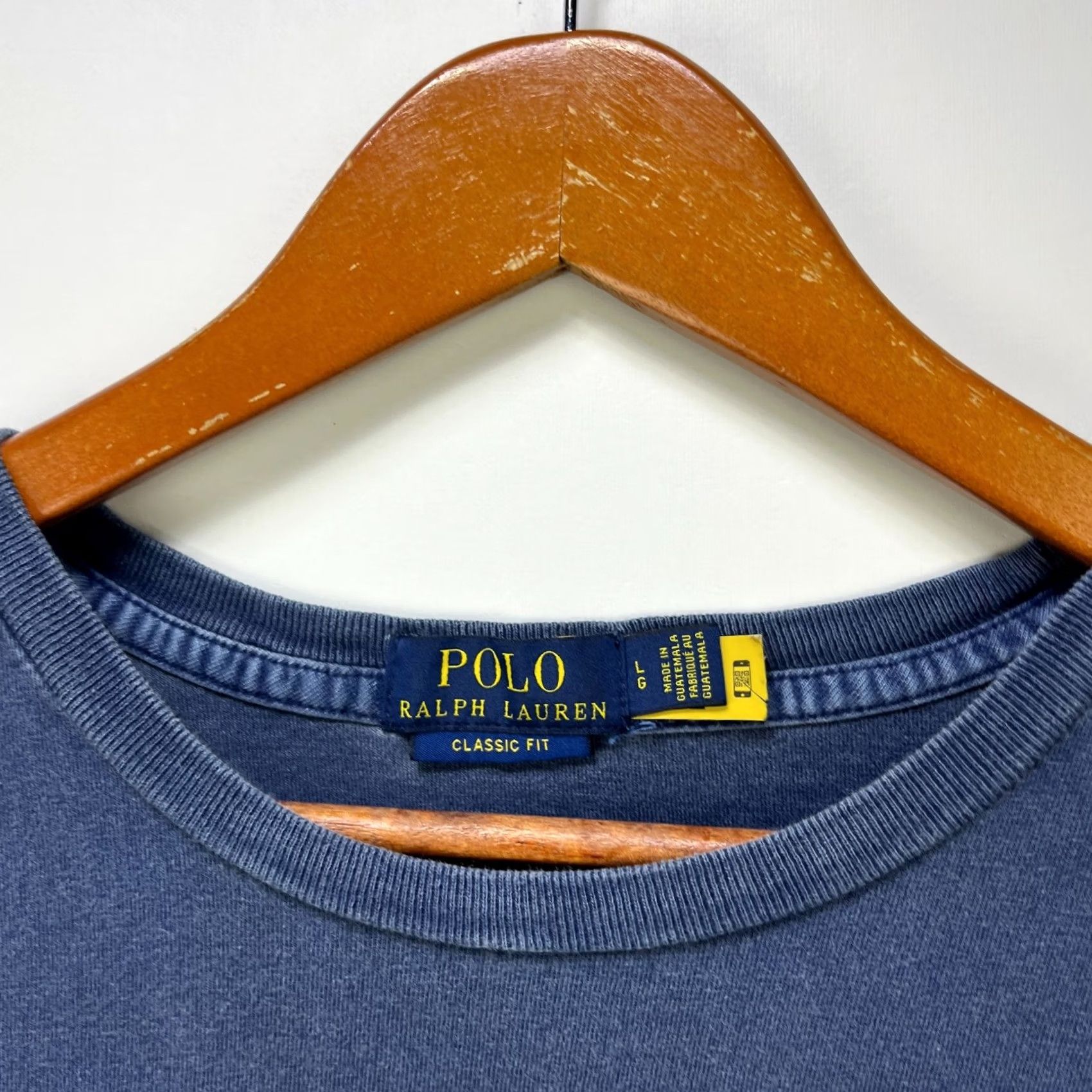 Polo Ralph Lauren VINTAGE Polo Ralph Lauren Faded Spellout Graphic T Shirt L Blue Mens 90s Size US L / EU 52-54 / 3 - 4 Thumbnail