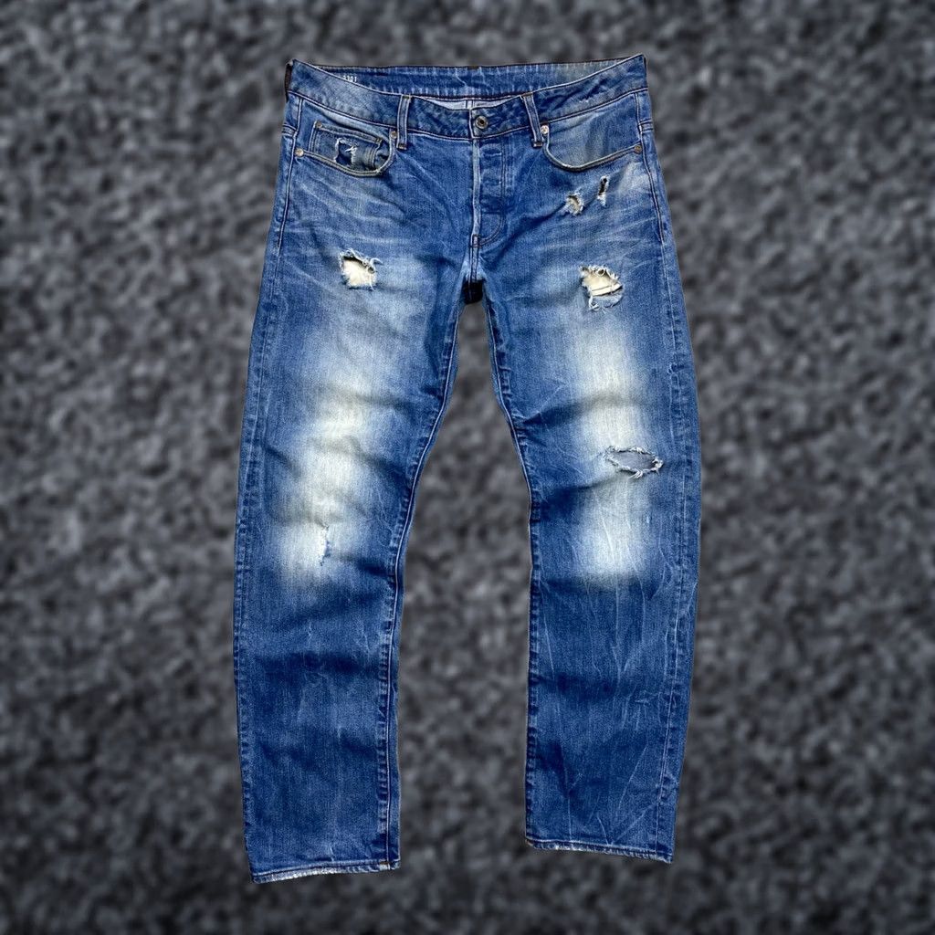 G-Star G Star Raw 3301 Jeans Jeans Mens 33 Blue Denim 3301 Vintage 33 Mens Jeans 33 Blue Denim 3301 Star Theme Regular Fit Size 33 Mens G-Star 3301 Jeans Size US 33 - 1 Thumbnail
