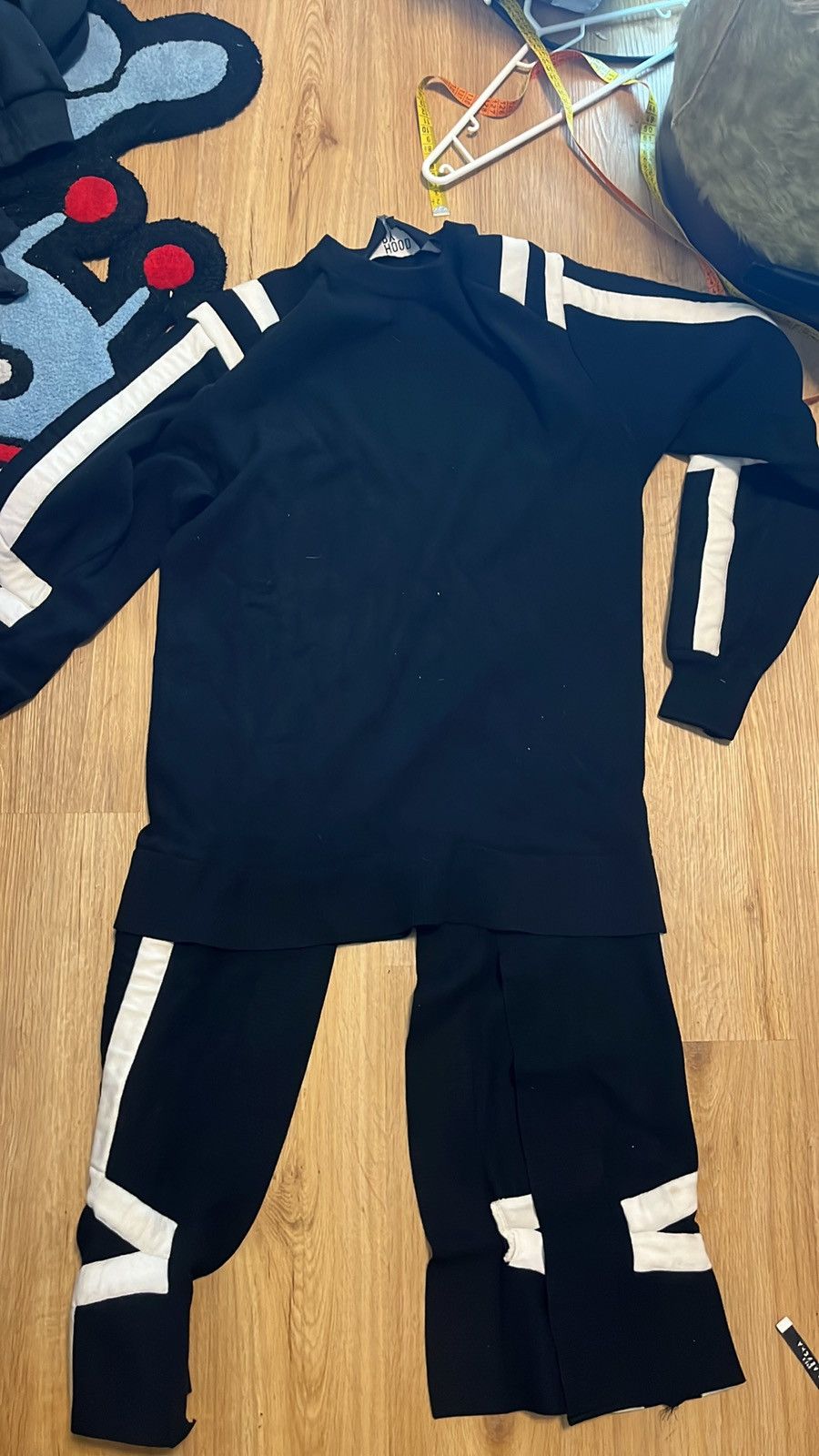 Hood By Air Rare HBA Avant-Garde Knit Set Cut Out Pants Panel Sweater Size US M / EU 48-50 / 2 - 2 Thumbnail