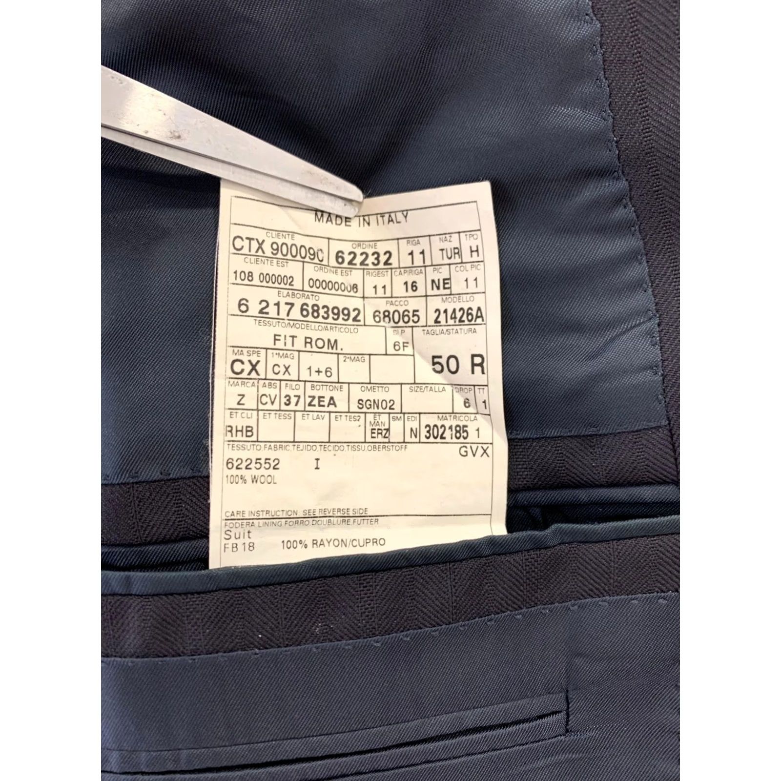 Ermenegildo Zegna Ermenegildo Zegna Traveller Micronsphere 2 Piece Suit Navy Blue 50R US 40R Wool Wool Travel Mens Regular Jacket Pants Size 50R - 3 Thumbnail