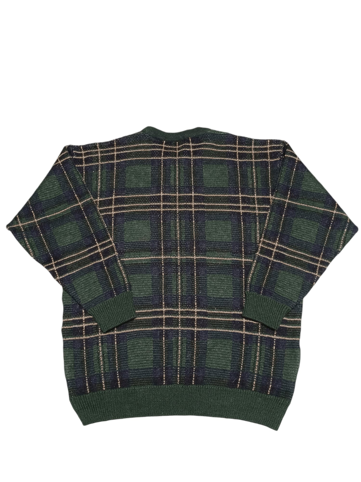 Marks & Spencer ALPACCA WOOL FIRE 1993 VINTAGE OVERSIZED OLDMONEY SWEATER Size US XL / EU 56 / 4 - 2 Thumbnail