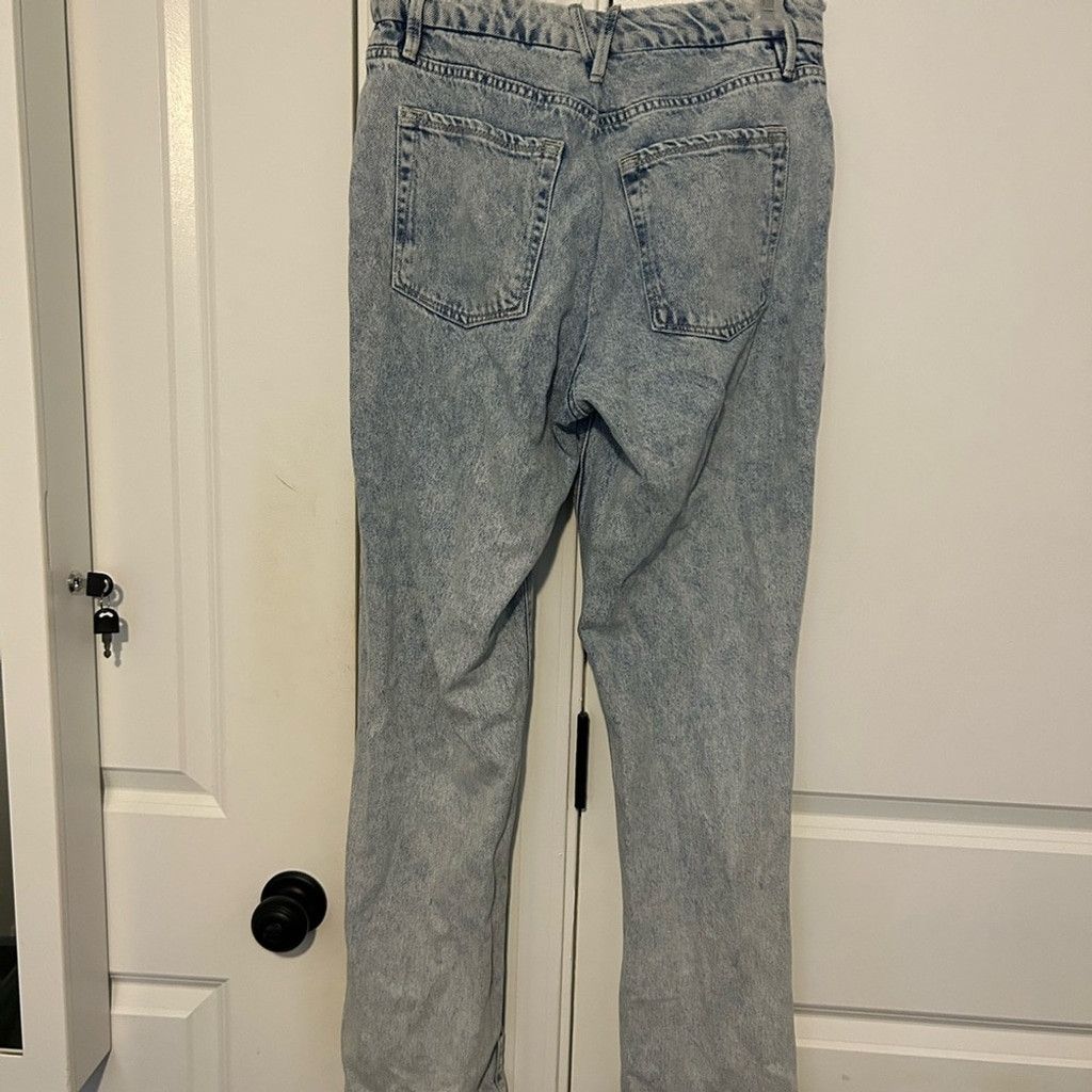 Good American Good American High Rise Light Denim Jeans Size 30" / US 8 / IT 44 - 2 Thumbnail