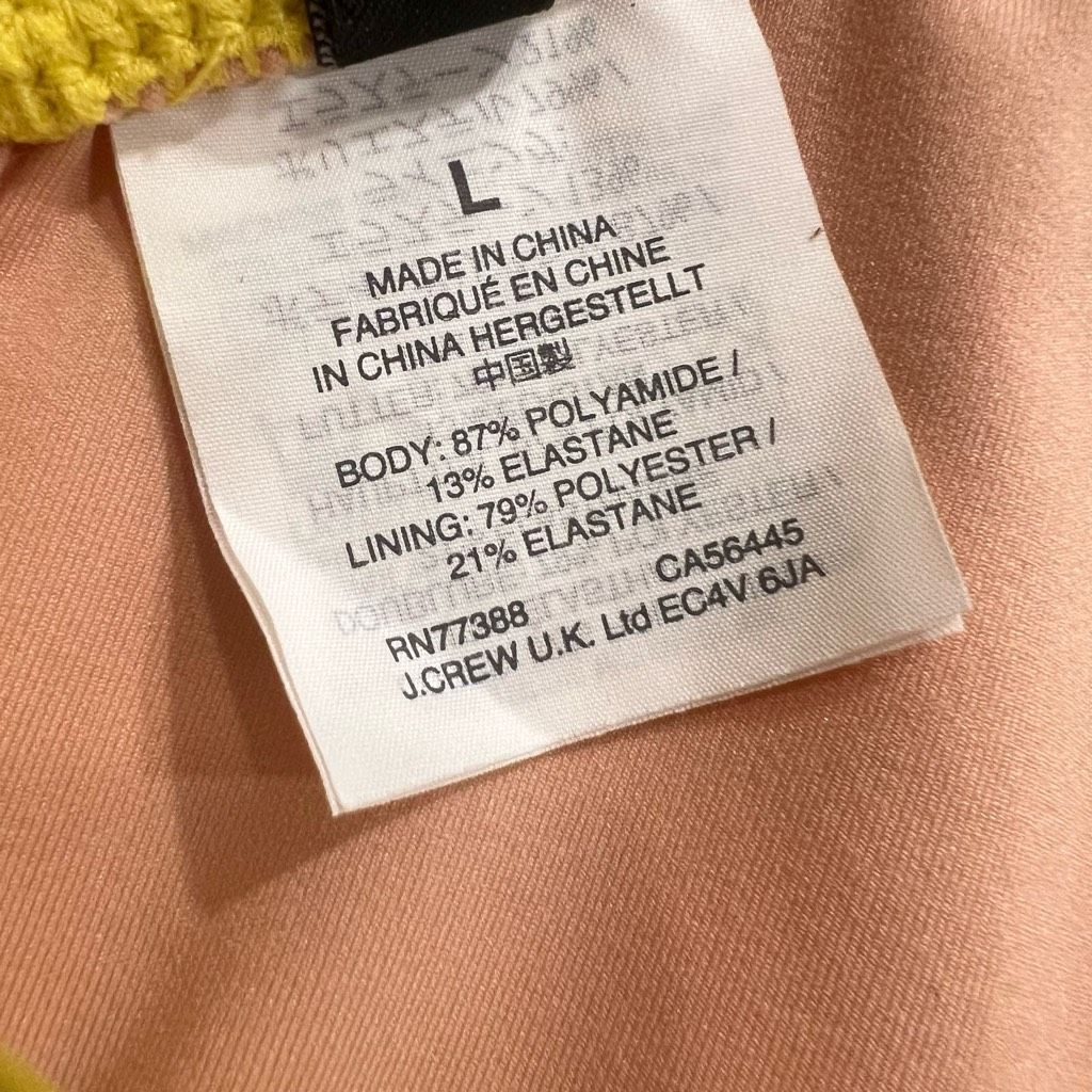 Other J. Crew French Bikini Top in Neon Yellow Molded Cup Women’s Size ONE SIZE - 9 Thumbnail