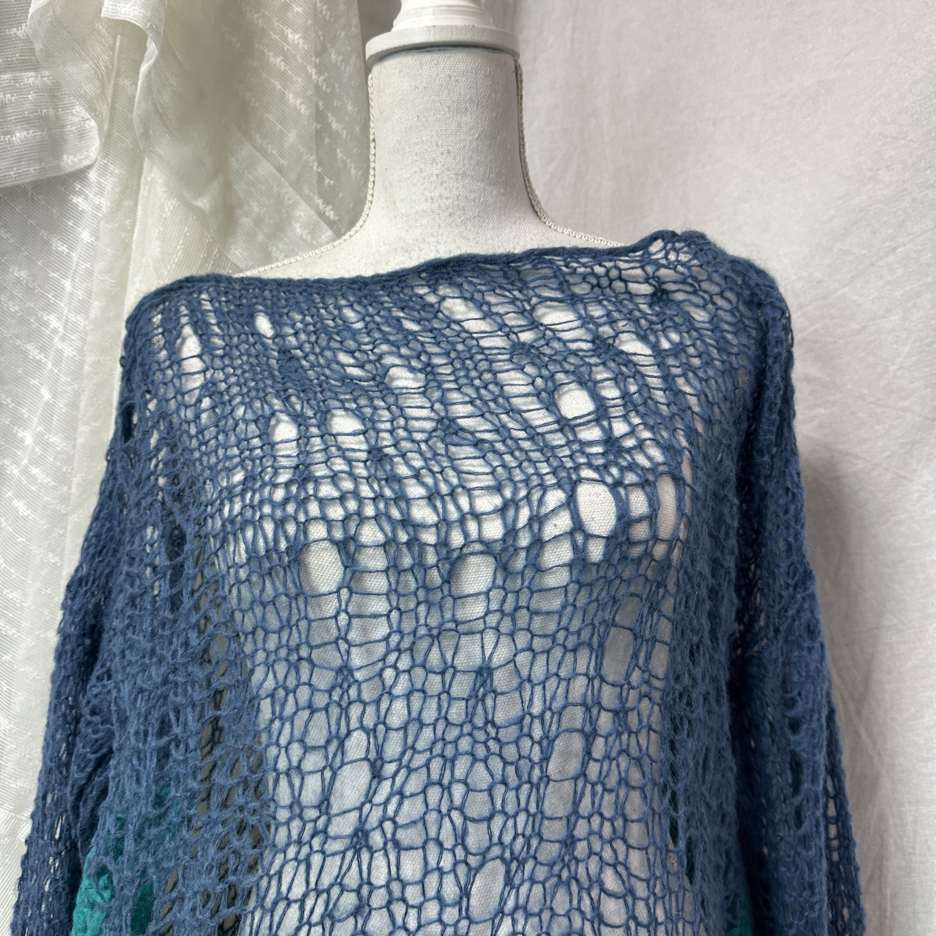 Vintage Vintage Loose Knit Mohair Mermaid Core Sweater Y2K Size L / US 10 / IT 46 - 5 Thumbnail