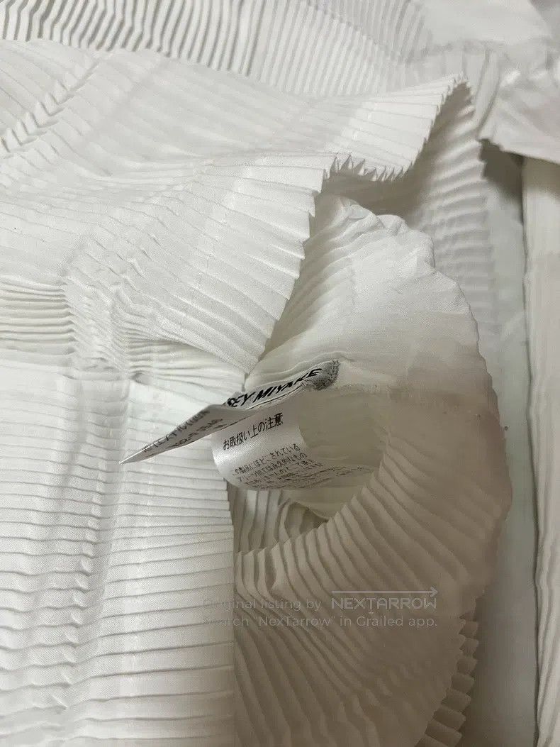 Issey Miyake Issey Miyake White Long Sleeve Size S / US 4 / IT 40 - 5 Thumbnail