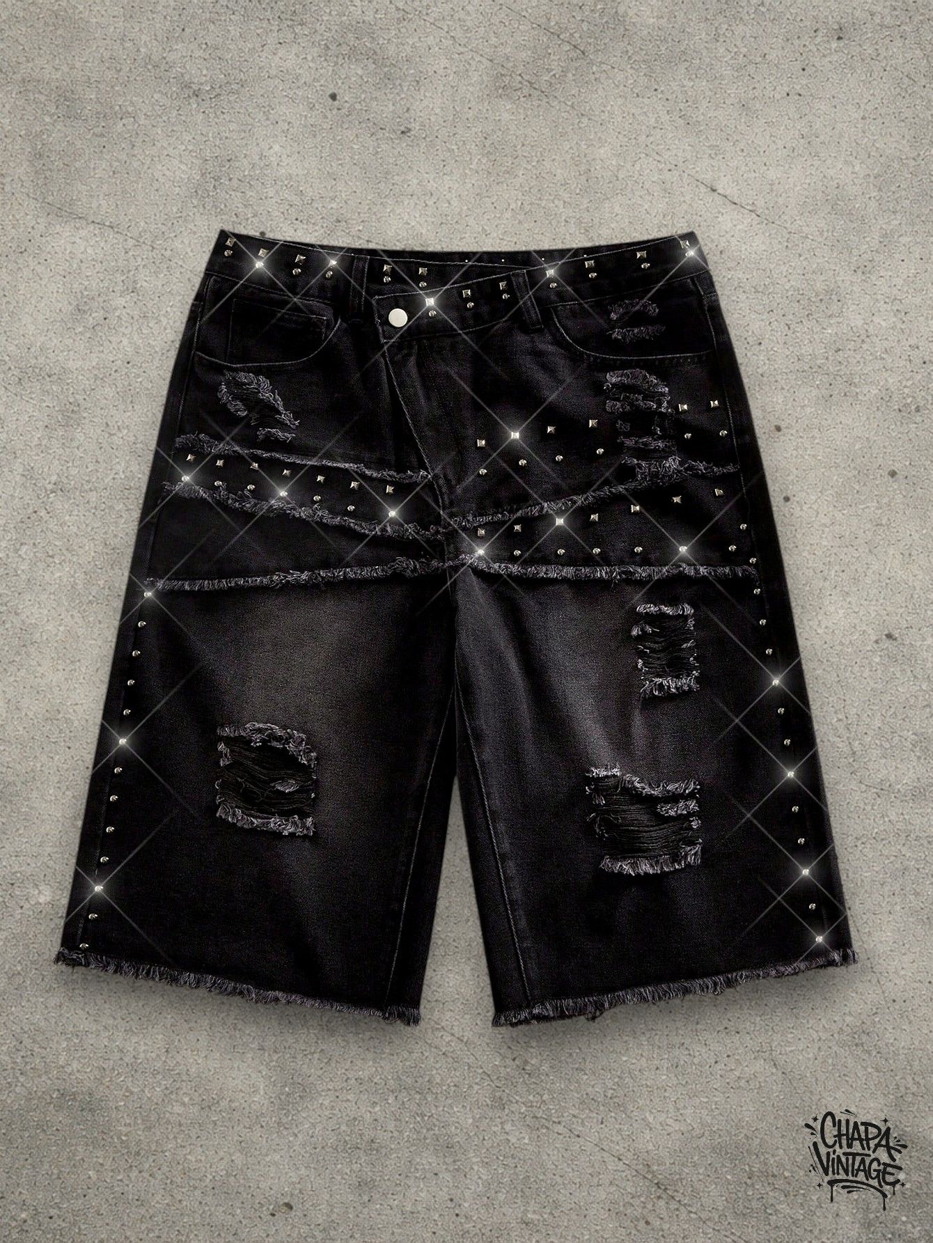 Vintage Opium black shorts Size US 32 / EU 48 - 1 Thumbnail
