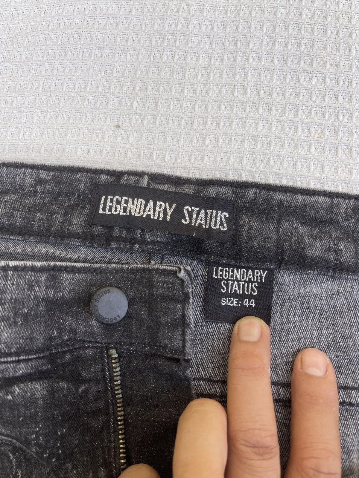 Japanese Brand Last Drop🔥LAGENDARY STATUS Distressed hybrid Bootcut Jeans Size US 44 / EU 60 - 9 Thumbnail