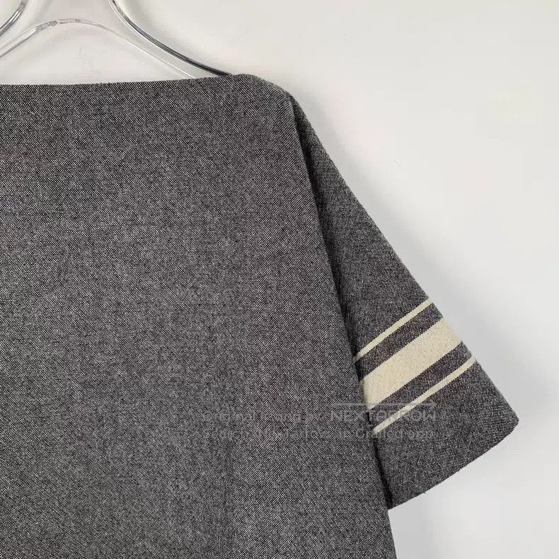 Dior Dior Gray striped woollen cloak shawl coat Size S / US 4 / IT 40 - 3 Thumbnail