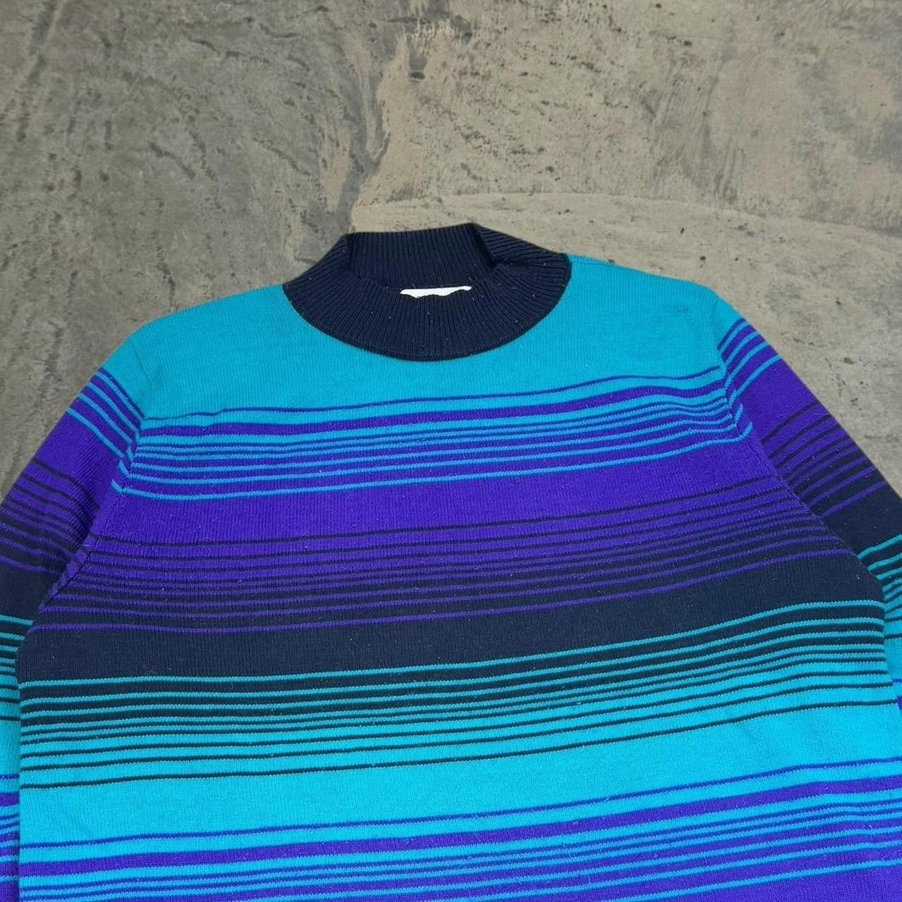 Vintage Vintage 80s Alfred Dunner Striped Sweater Size US L / EU 52-54 / 3 - 2 Thumbnail