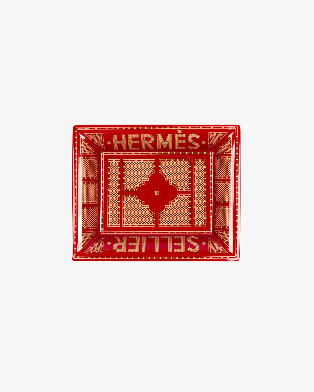 image of Hermes Red Sellier Change Tray, Men's