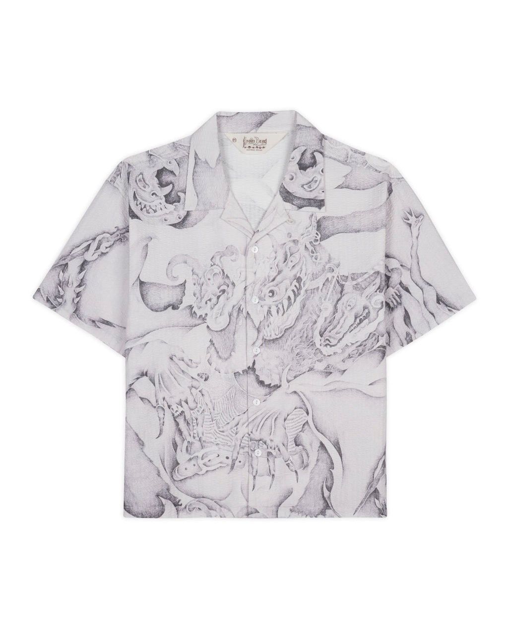 Brain Dead Brain Dead Dragonspeaker Seersucker Short Sleeve Button-up Size US L / EU 52-54 / 3 - 1 Thumbnail
