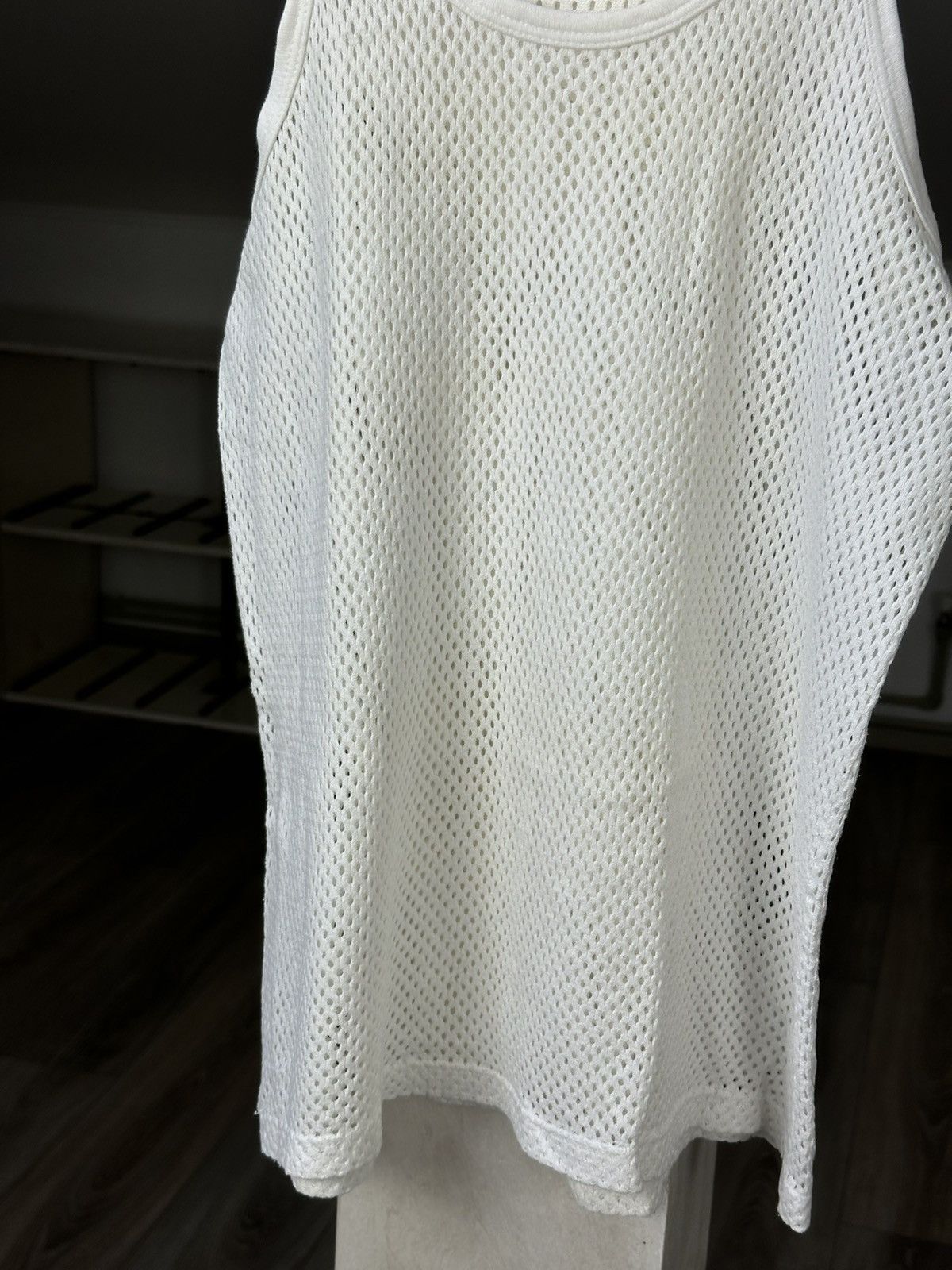 Other Vintage Tank Top Mesh Basic White 90s Size US M / EU 48-50 / 2 - 2 Thumbnail