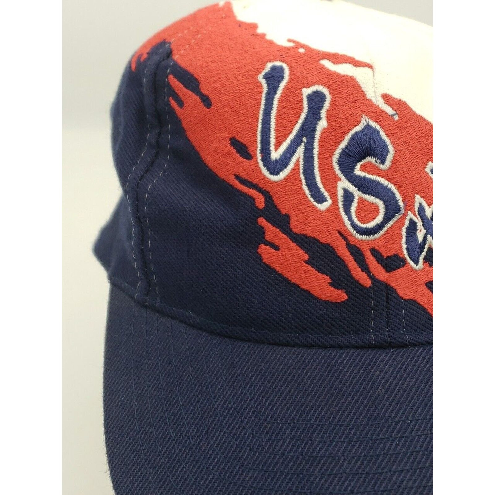 Logo Athletic 1996 Atlanta Olympics 90s USA Splash Logo7 Snapback Ball Cap Size ONE SIZE - 6 Thumbnail