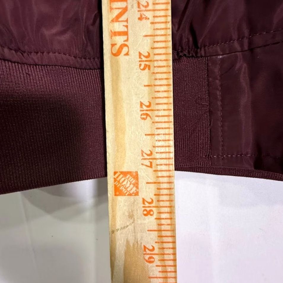 Vintage Distortion Bomber Jacket Men L Maroon Zip Up Lightweight Casual Size US L / EU 52-54 / 3 - 5 Thumbnail