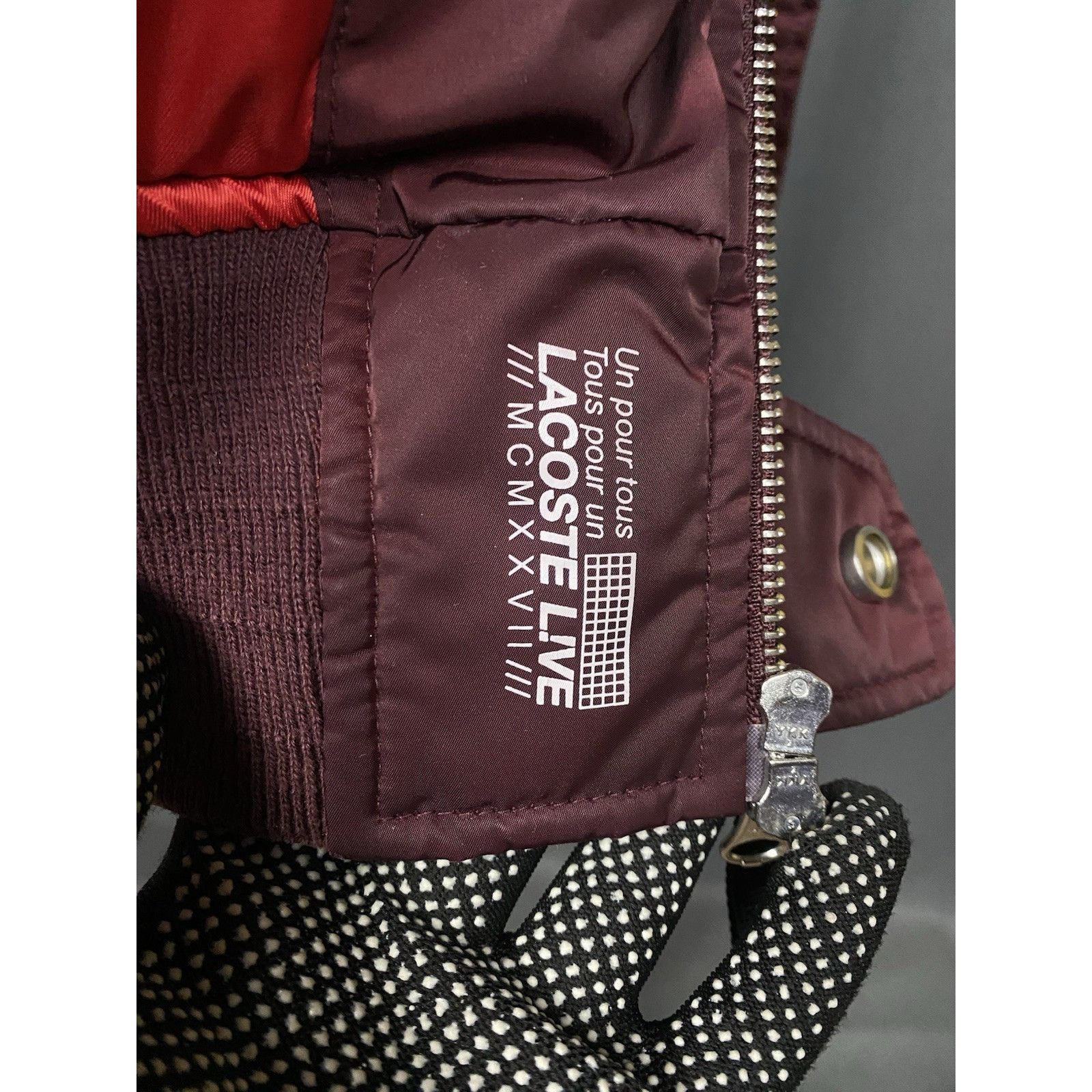 Lacoste Lacoste LIVE! Dark Red Burgundy Insulated Padded Winter Bomb Size US XXL / EU 58 / 5 - 14 Thumbnail