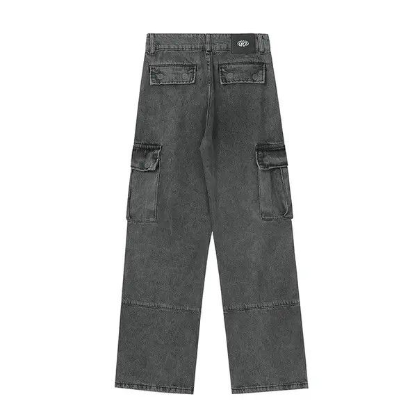 VIBE baggy distressed faded cargo jeans Size US 30 / EU 46 - 4 Thumbnail