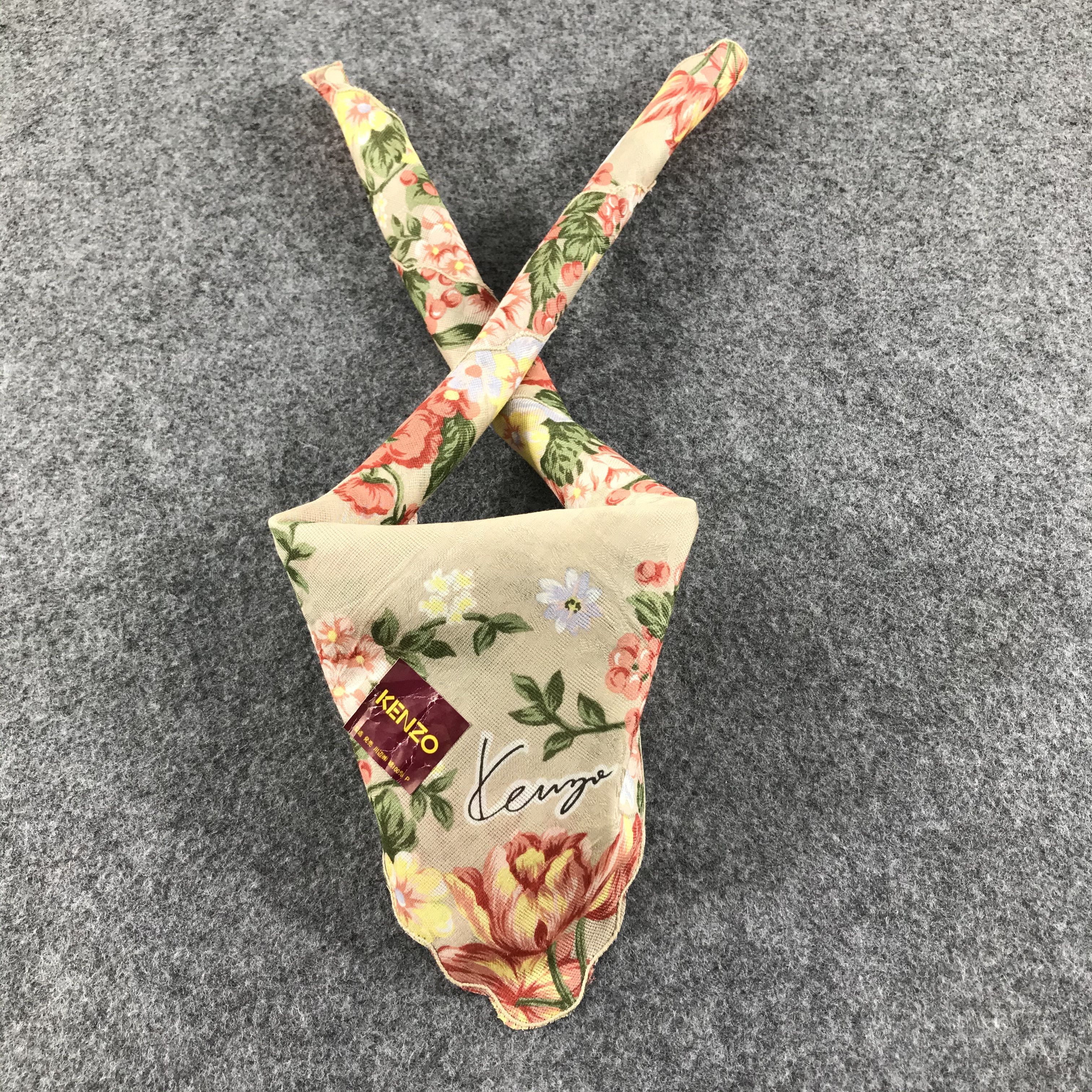 Kenzo Kenzo Floral Handkerchief Neckerchief Bandana H371 Size ONE SIZE - 2 Thumbnail