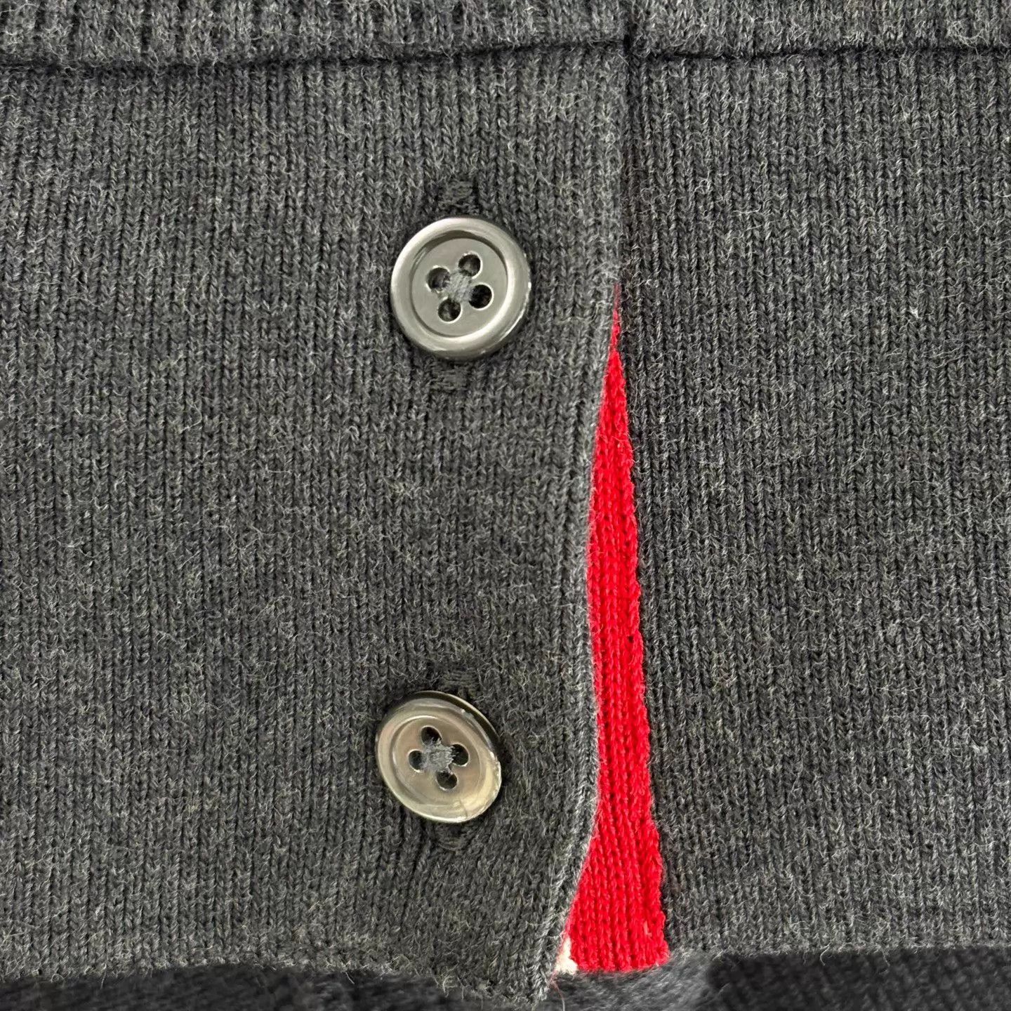 Thom Browne Thom Browne Black & Gray Waffle Zip Hoodie Size US XL / EU 56 / 4 - 7 Thumbnail