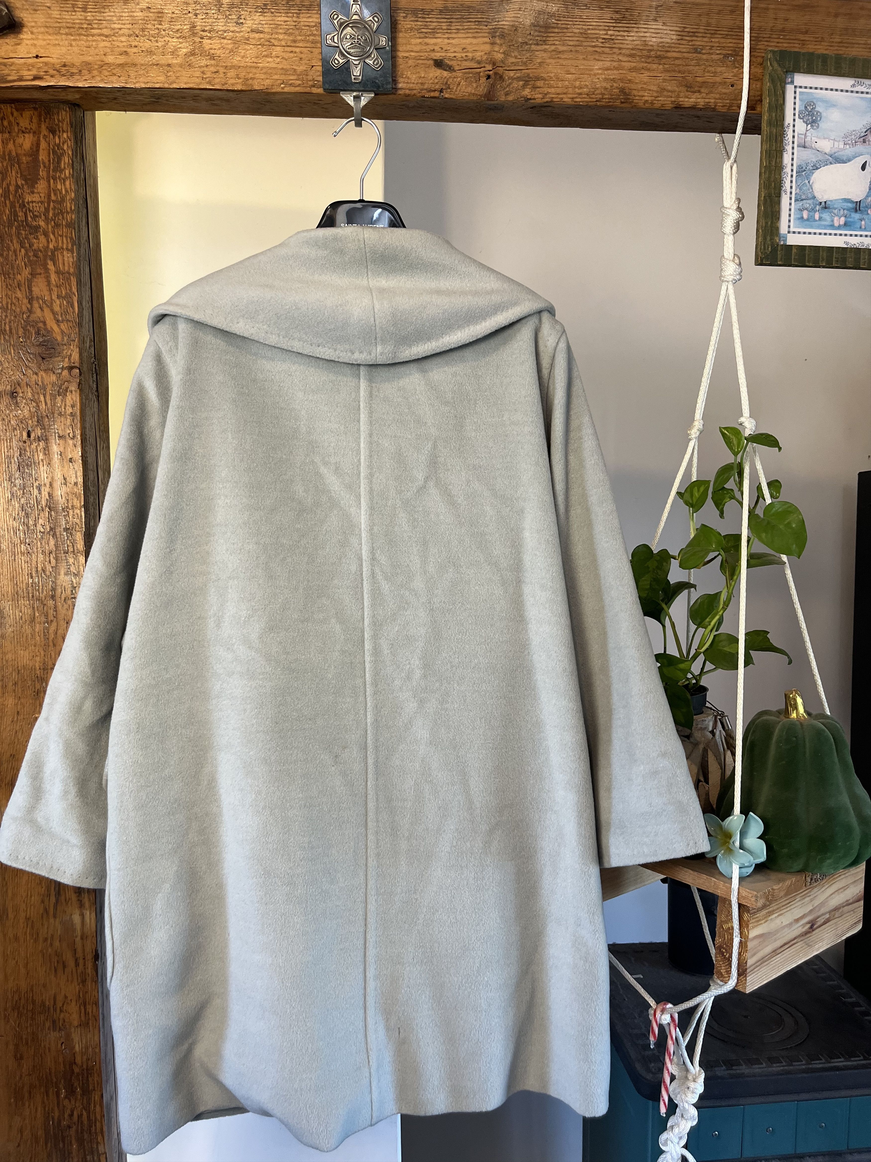 Max Mara Max Mara Wool Cashmere Baby Blue Coat Size XL / US 12-14 / IT 48-50 - 2 Thumbnail