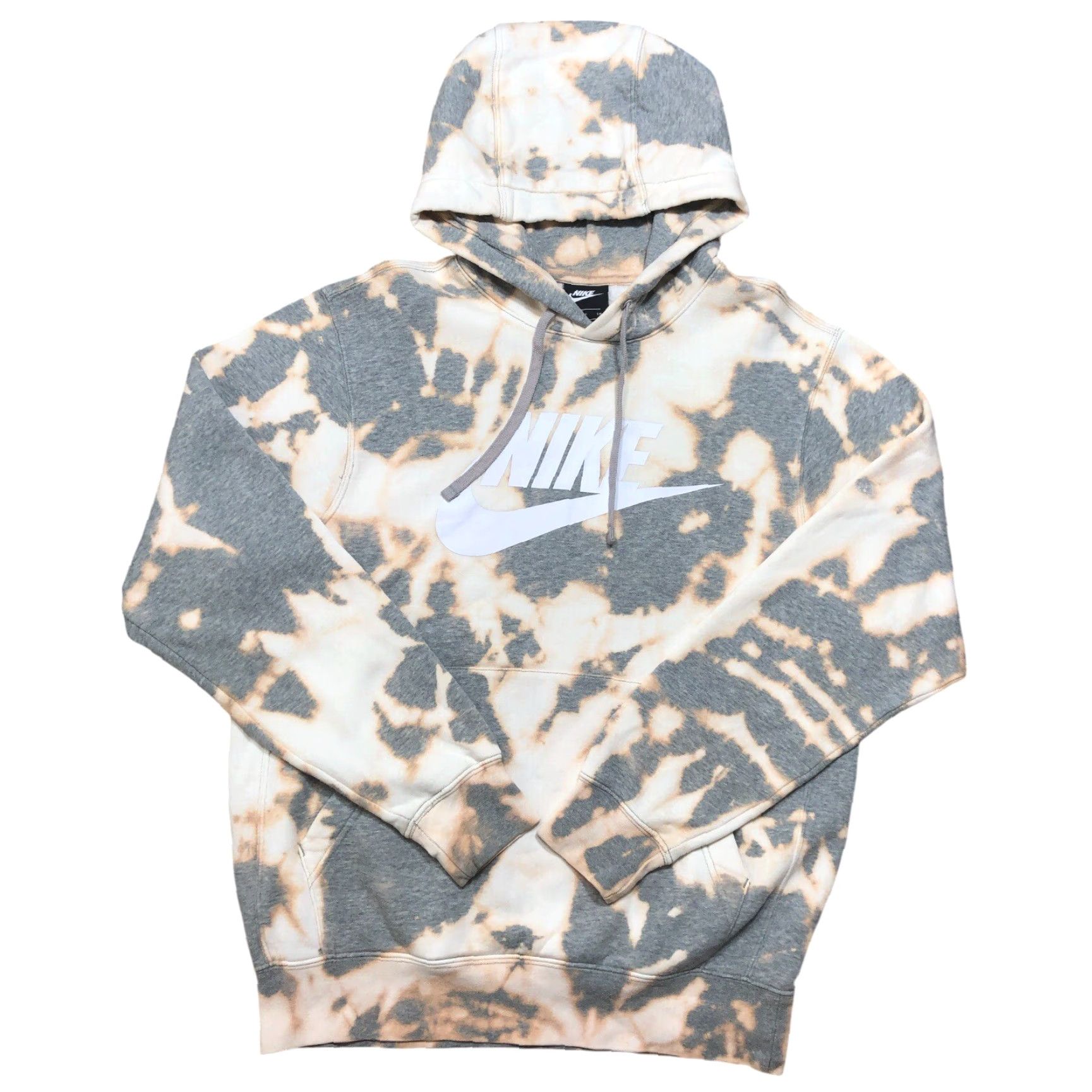 Nike Nike Hoodie Mens Small Spell Out Gray Tie Dye Acid Wash Logo 90s Sportswear Pullover Sweatshirt Card Colorful Big Logo Size US S / EU 44-46 / 1 - 2 Thumbnail