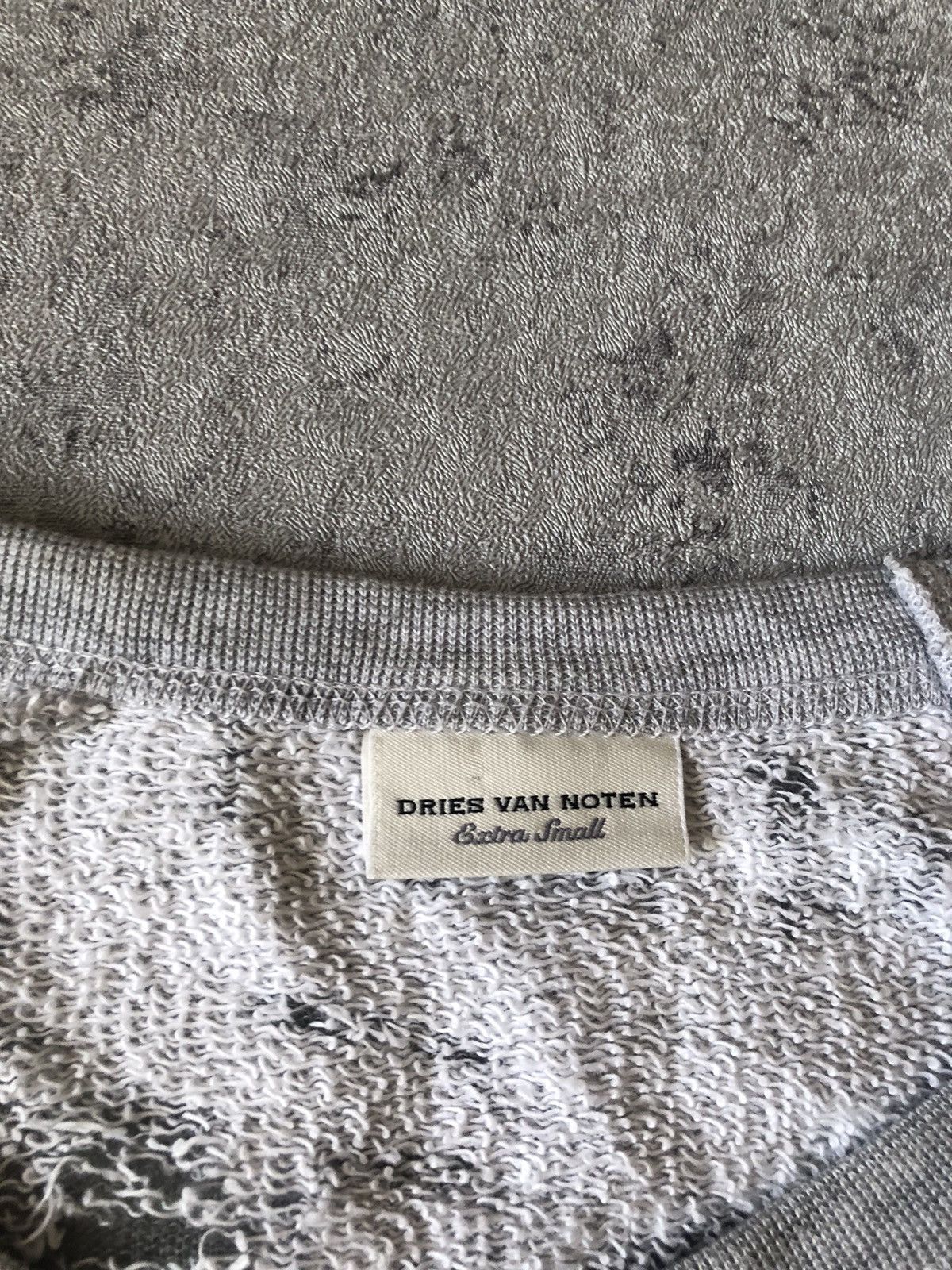Designer × Dries Van Noten DRIES VAN NOTEN 2000’s PARTIAL MESH OVERSIZED SWEATSHIRT Size XS / US 0-2 / IT 36-38 - 2 Thumbnail