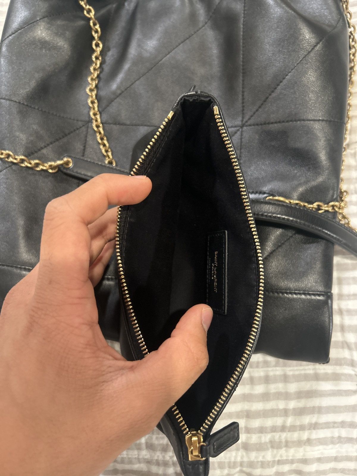 Yves Saint Laurent Yves Saint Laurent Jamie embellished quilted leather bag Size ONE SIZE - 7 Thumbnail