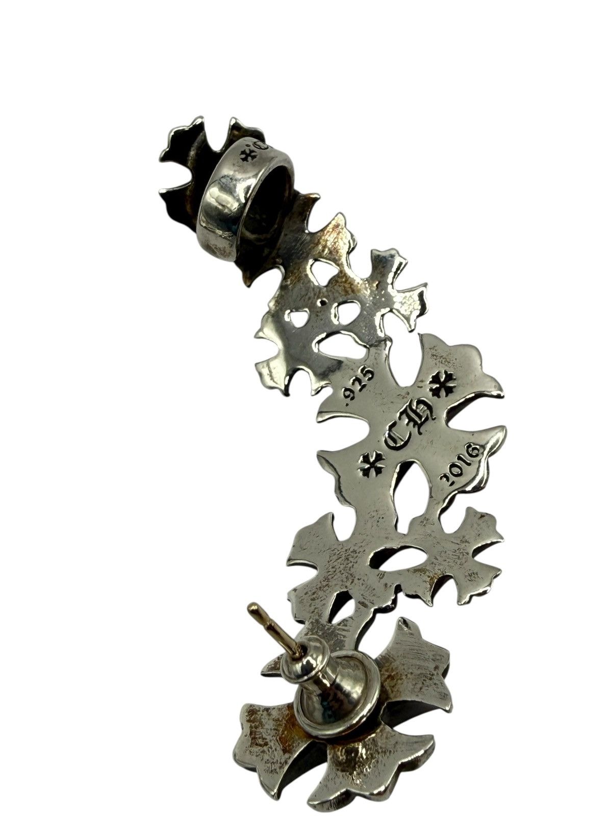 Chrome Hearts CHROME HEARTS CLIMBER EARRINGS LEFT AND RIGHT EAR Size ONE SIZE - 4 Thumbnail