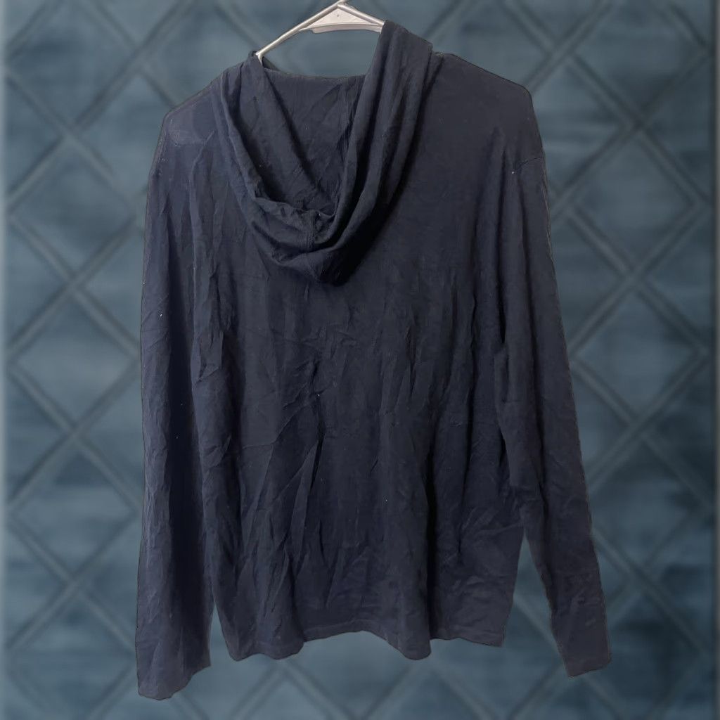 Vince Vince Blue Wool Cashmere Soft Pullover Raglan Sleeve Hoodie Sweater Shirt Mens L Raglan Hooded Pullover Cashmere Wool Knit Blue Vince Size US L / EU 52-54 / 3 - 1 Thumbnail