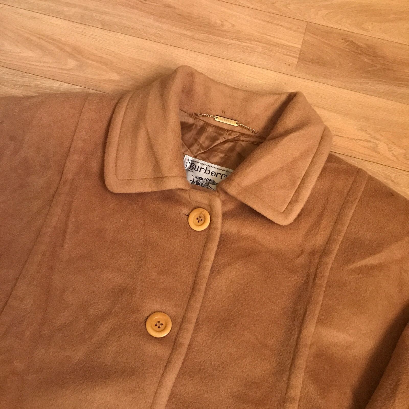 Burberry Vintage Burberry WINTER jacket coat wool CAMEL Women Size XL / US 12-14 / IT 48-50 - 4 Thumbnail