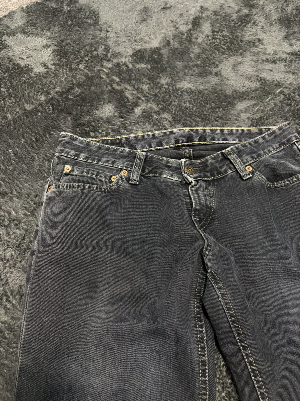 Levi's Vintage Clothing Vintage Levis Washed Distressed Flared Denim Jeans Size 29" - 3 Thumbnail