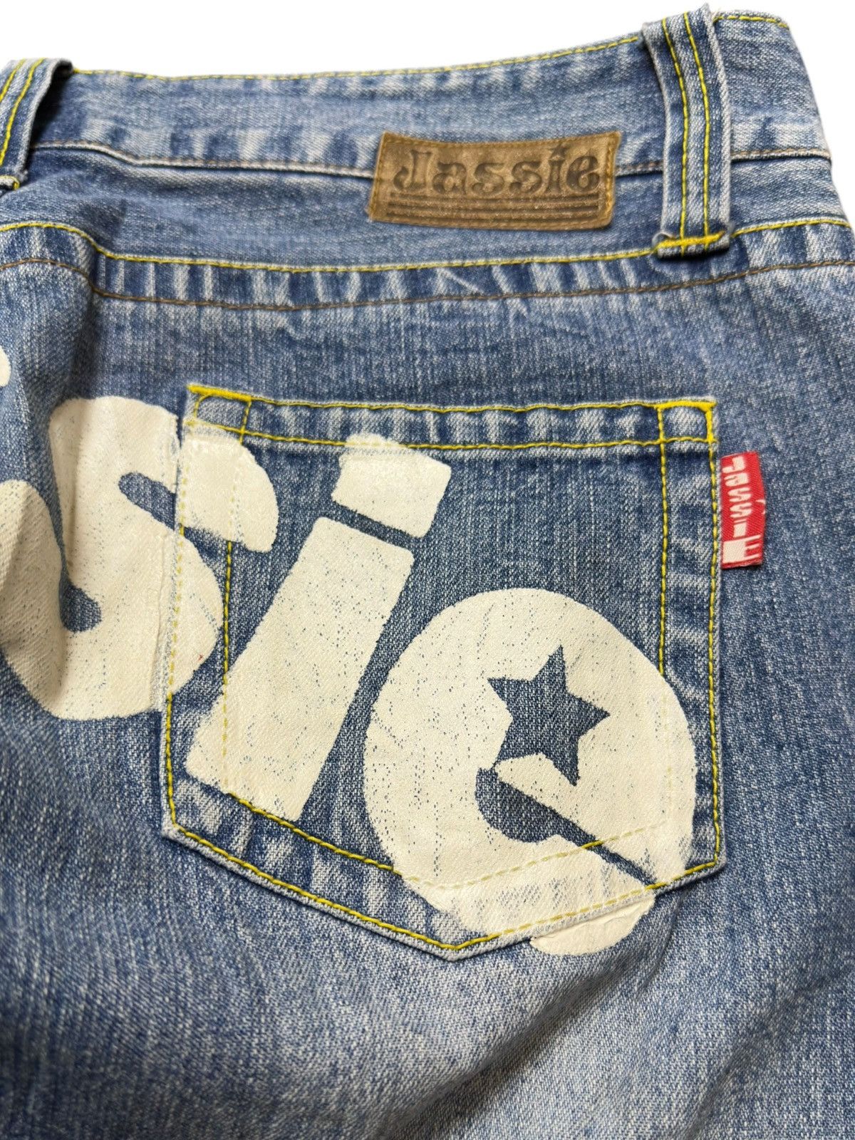 Tornado Mart Vintage Jassie Printed Logo Ripped Distressed Denim Size US 32 / EU 48 - 5 Thumbnail