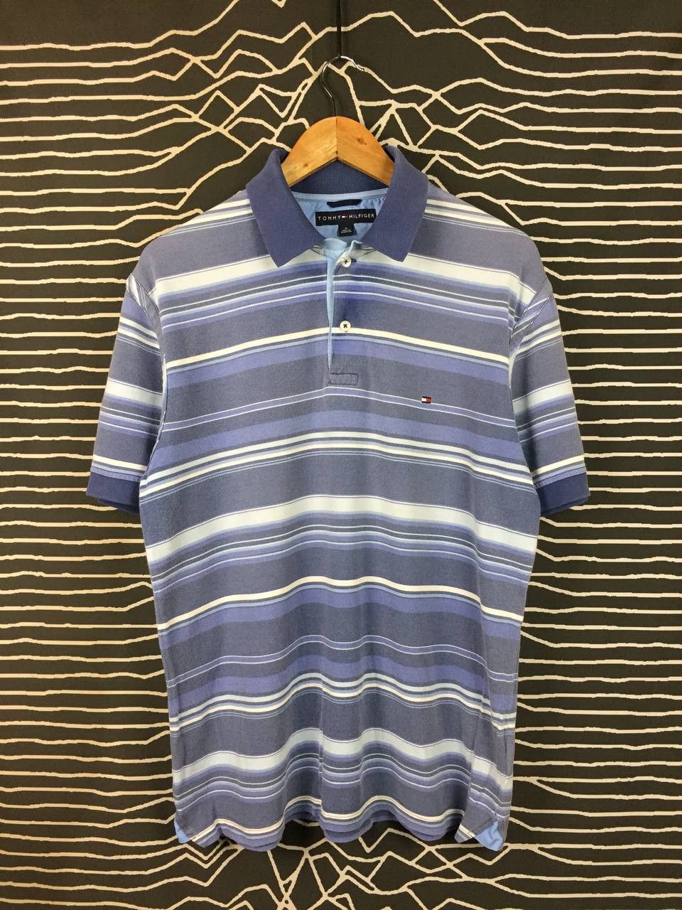 Tommy Hilfiger Tommy Hilfiger Nautical Blue Multi-Stripe Polo Shirt Size M Size US M / EU 48-50 / 2 - 1 Thumbnail