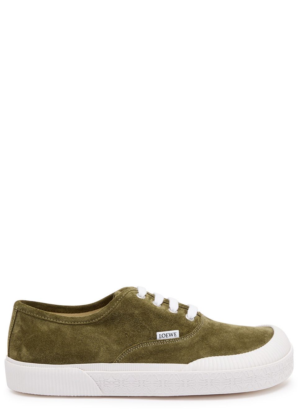 Loewe o1in1g0526 Terra Vulca Suede Sneakers in Green Size US 10 / EU 43 - 1 Thumbnail
