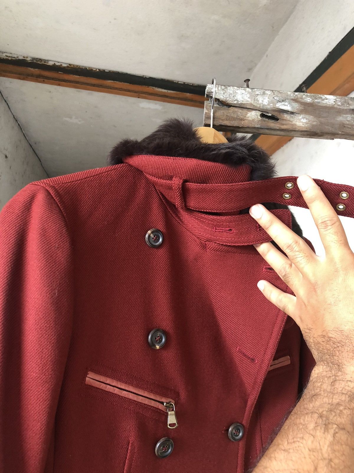Donna Karan Rare❗️Donna Karan New York Jacket With Fur Size S / US 4 / IT 40 - 6 Thumbnail