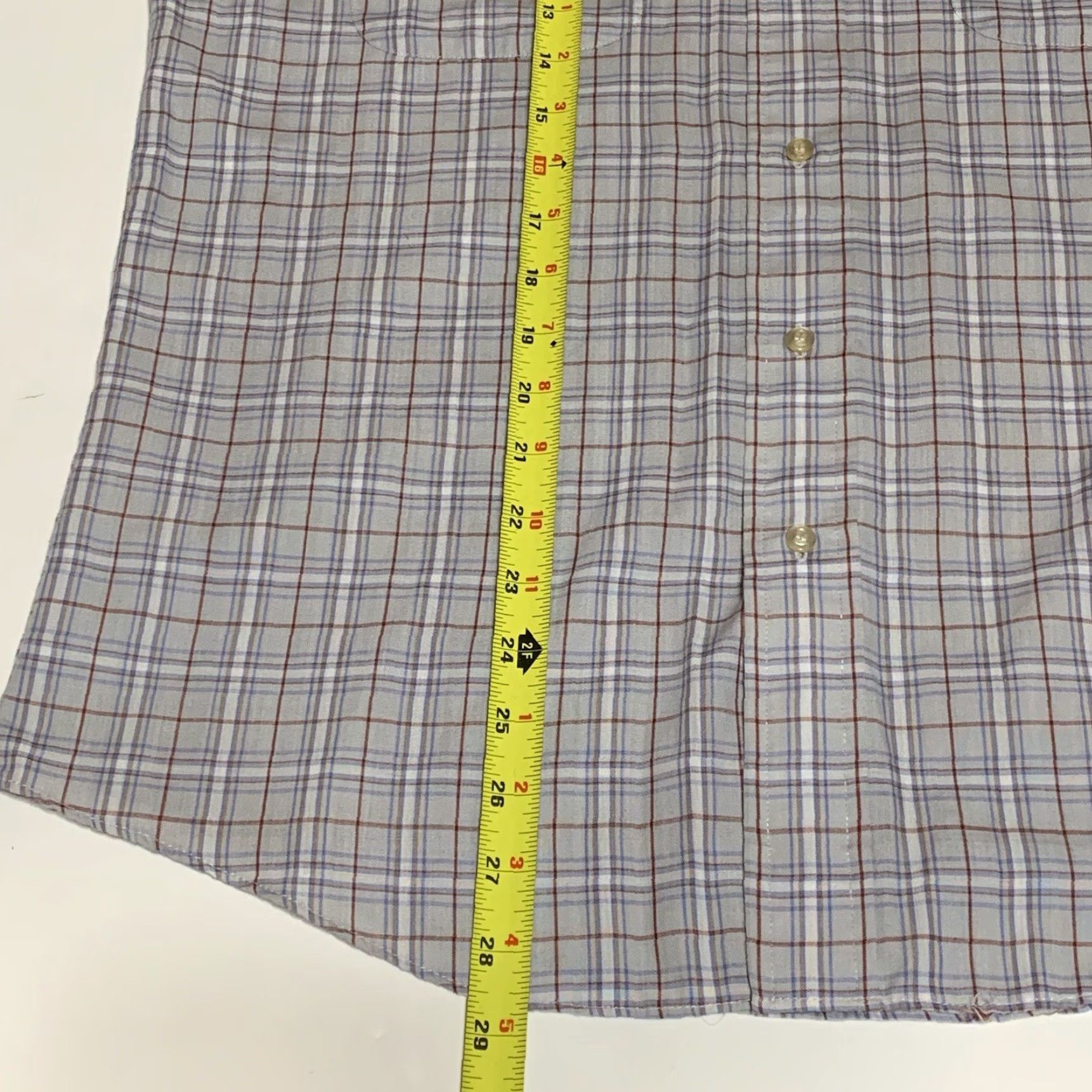 JCPenney VINTAGE JC Penny The Mens Shop Button Front Shirt Mens M Blue Plaid Shirt Mens M Size US M / EU 48-50 / 2 - 5 Thumbnail