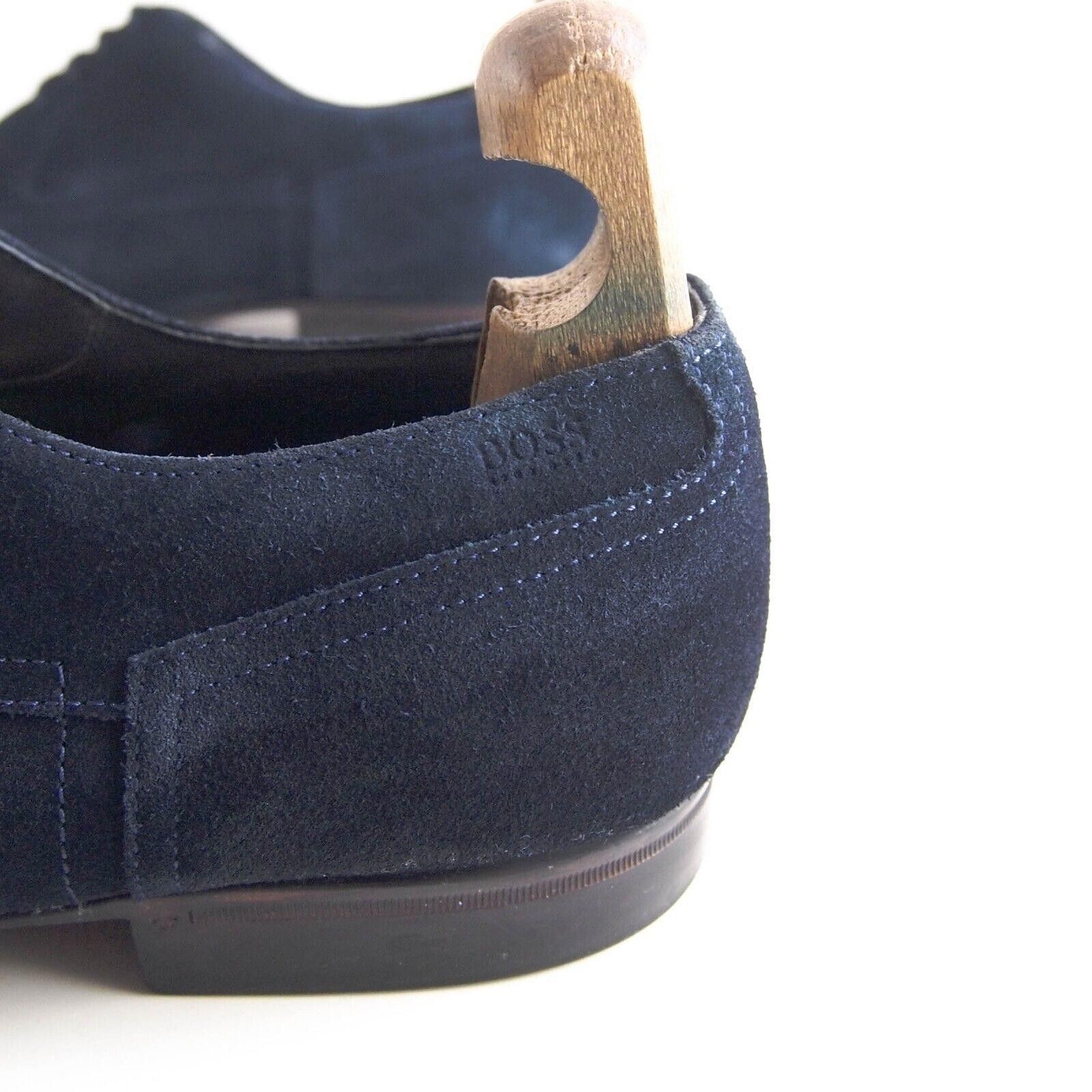 Hugo Boss Hugo Boss Derby Oxfords Blue Suede Mens EU 44.5 US 11.5 $520 Size US 11.5 / EU 44-45 - 4 Thumbnail