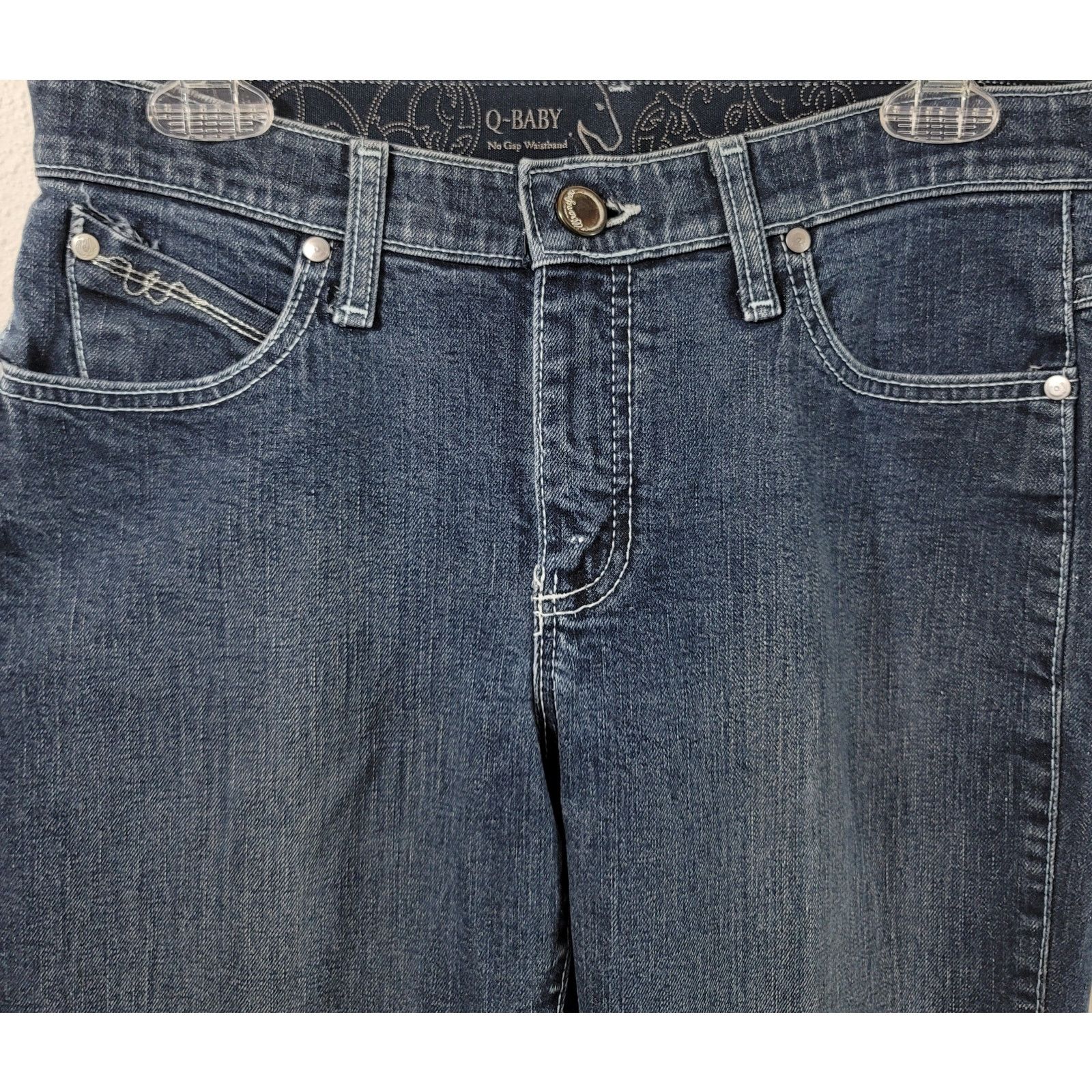 Wrangler Wrangler Q Baby Blue Denim Jeans 5 6 X 32 No Gap Waistband Size 31" - 6 Thumbnail