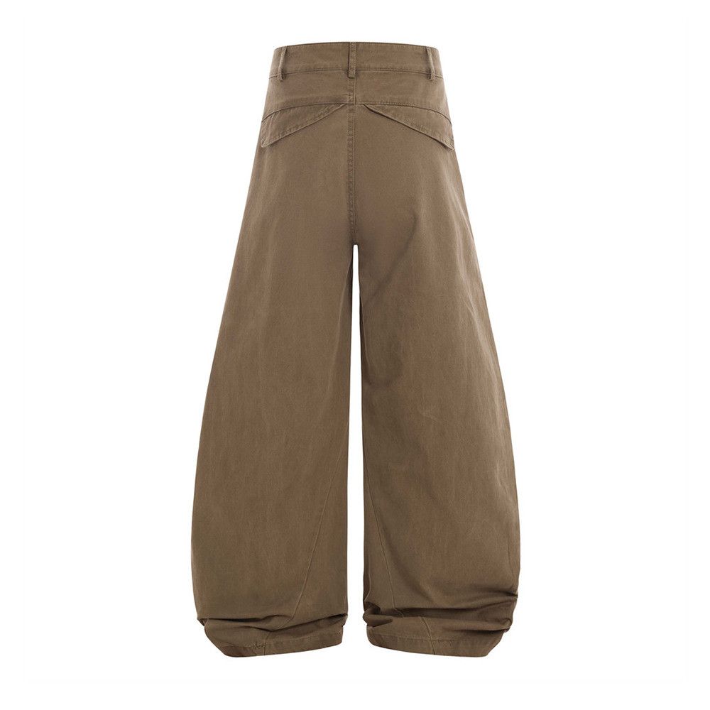 Japanese Brand × Jean American retro washed solid color scimitar wide-leg pants Size US 32 / EU 48 - 2 Thumbnail