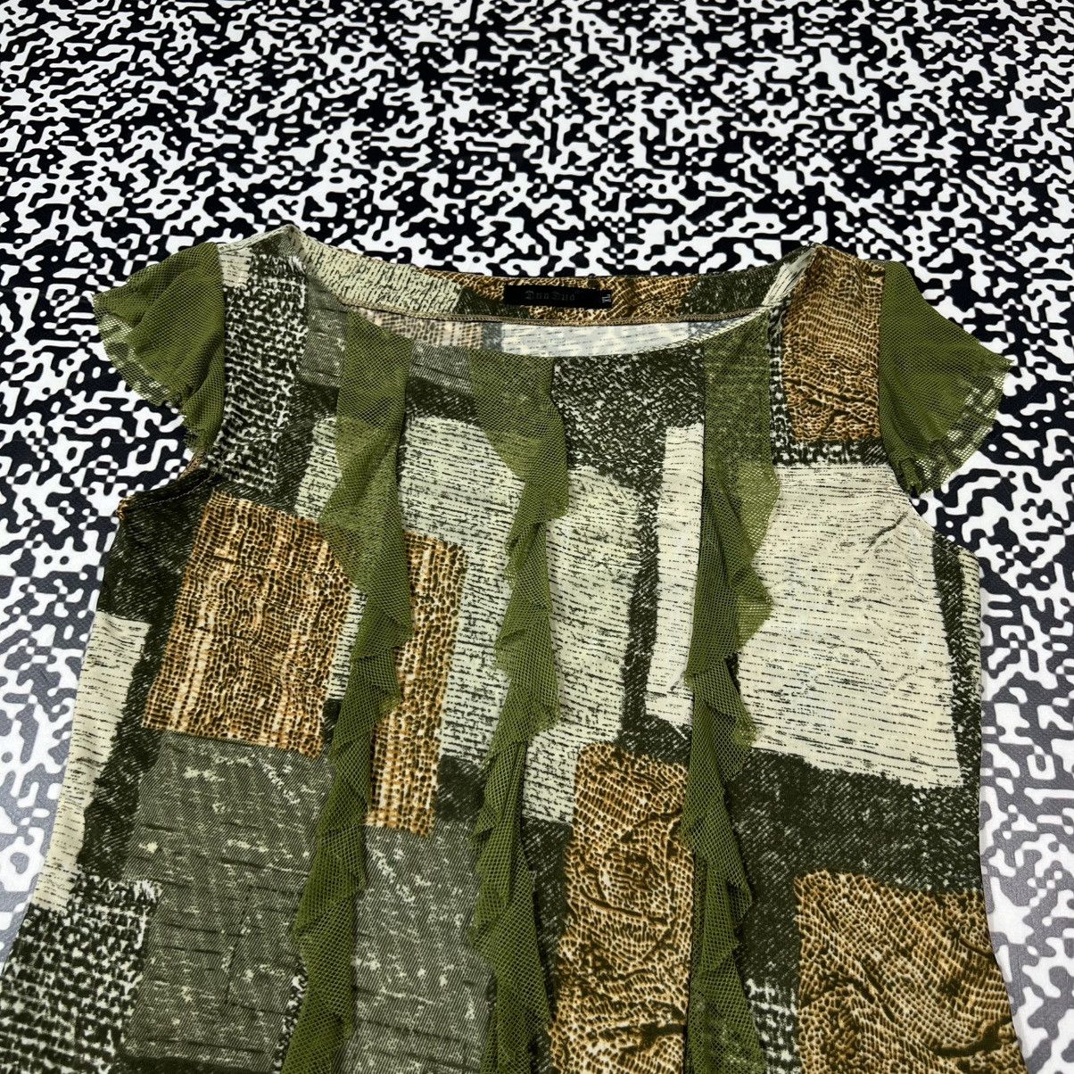 Japanese Brand Vintage Y2K Japanese Mesh Retro Patchwork Style Tank Top Tee Size XL / US 12-14 / IT 48-50 - 7 Thumbnail