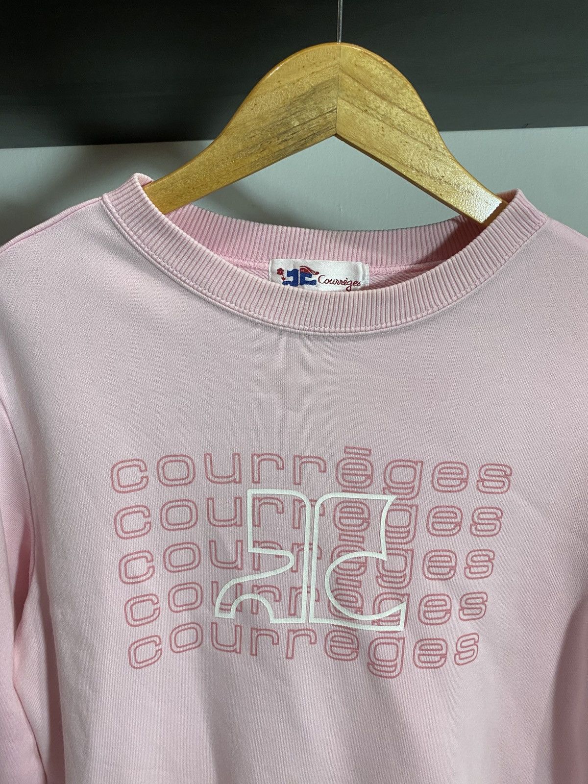 Courreges Courreges Vtg Sweatshirt Size L / US 10 / IT 46 - 3 Thumbnail