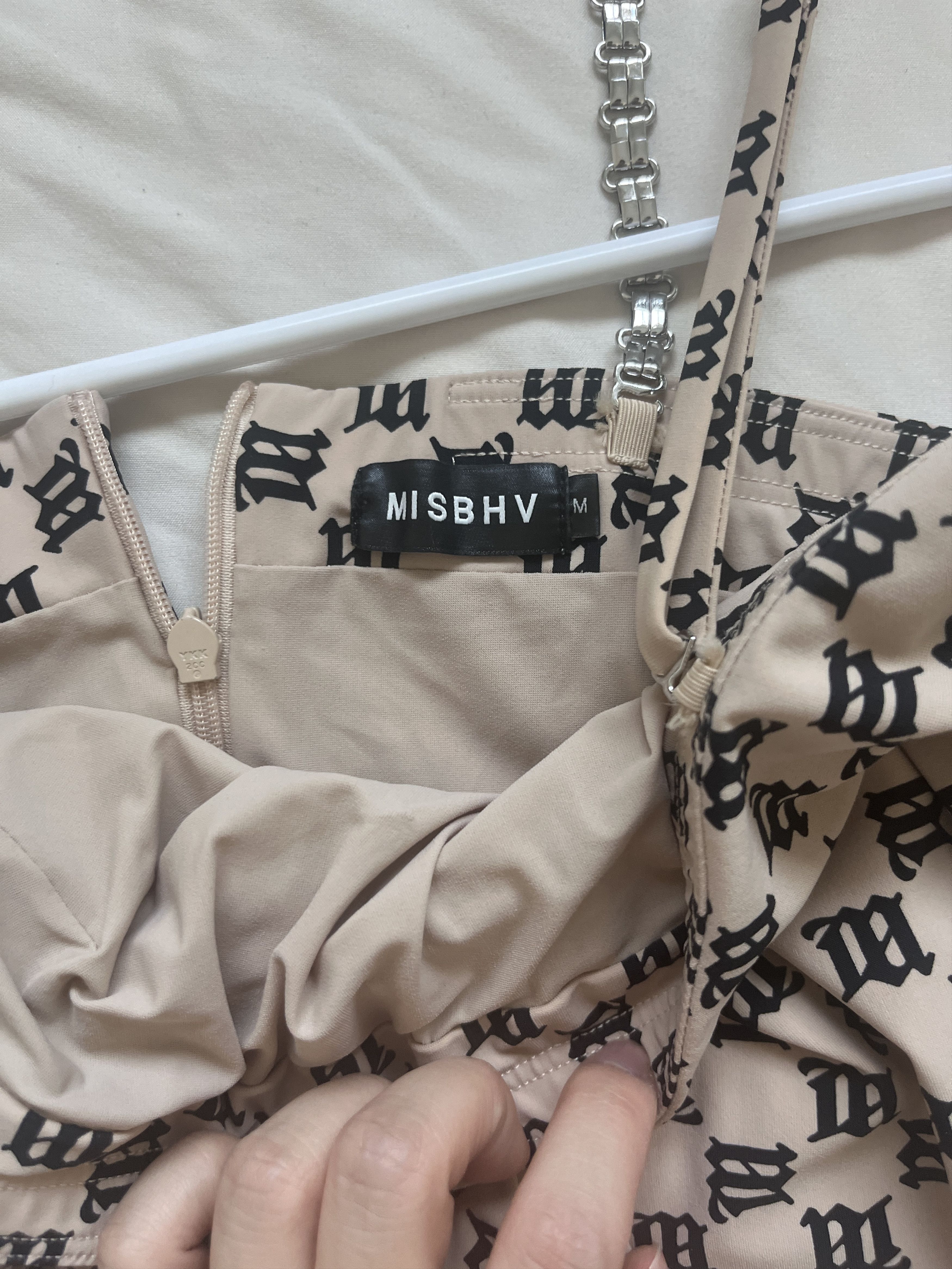 Misbhv MISBHV monogram logo nude top Size M / US 6-8 / IT 42-44 - 4 Thumbnail