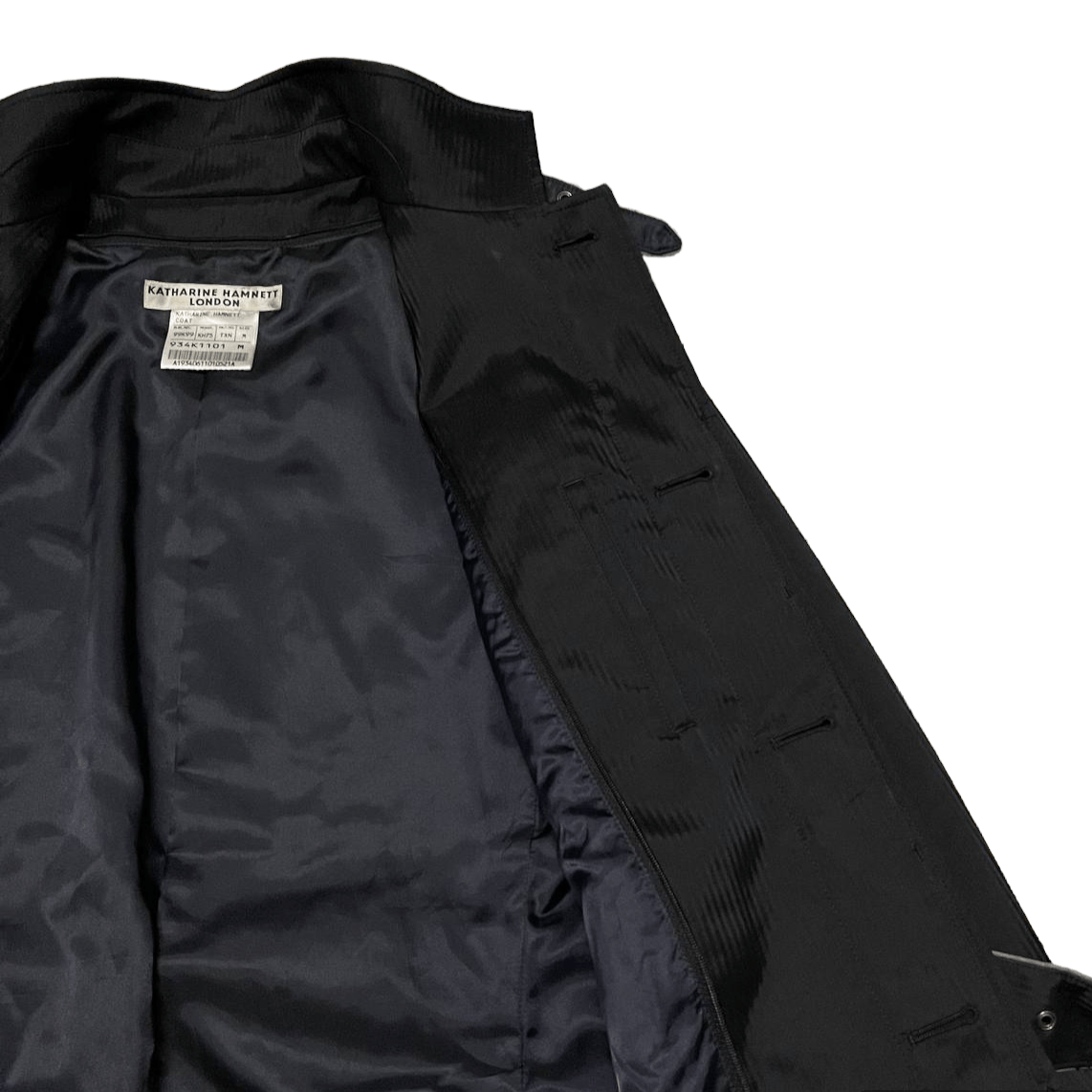 Japanese Brand Katharine Hamnett London Coat With Belts Size US M / EU 48-50 / 2 - 9 Thumbnail